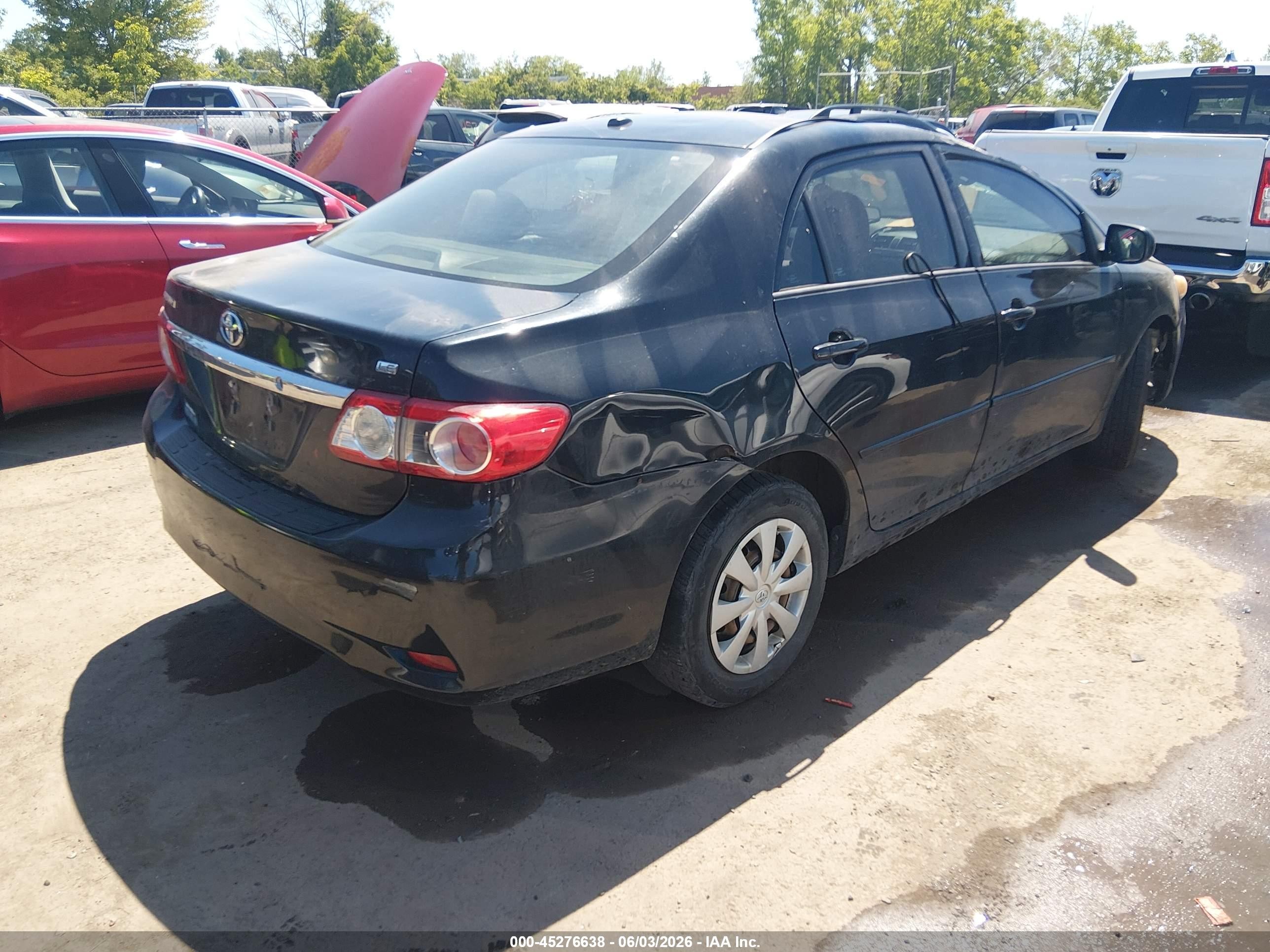 2011 Toyota Corolla Le Black vin: 2T1BU4EE1BC637108
