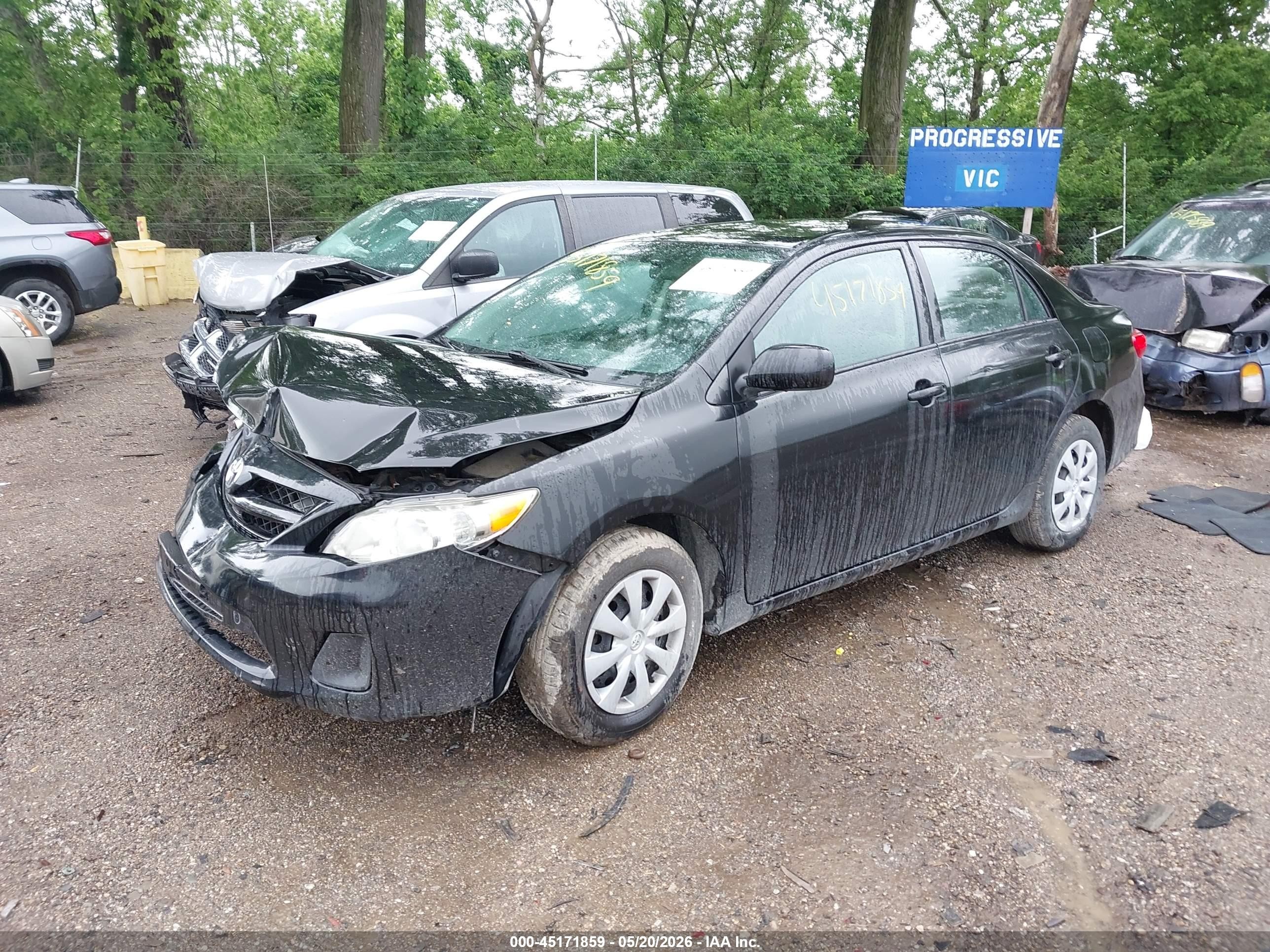 2011 Toyota Corolla Le Black vin: 2T1BU4EE1BC646939