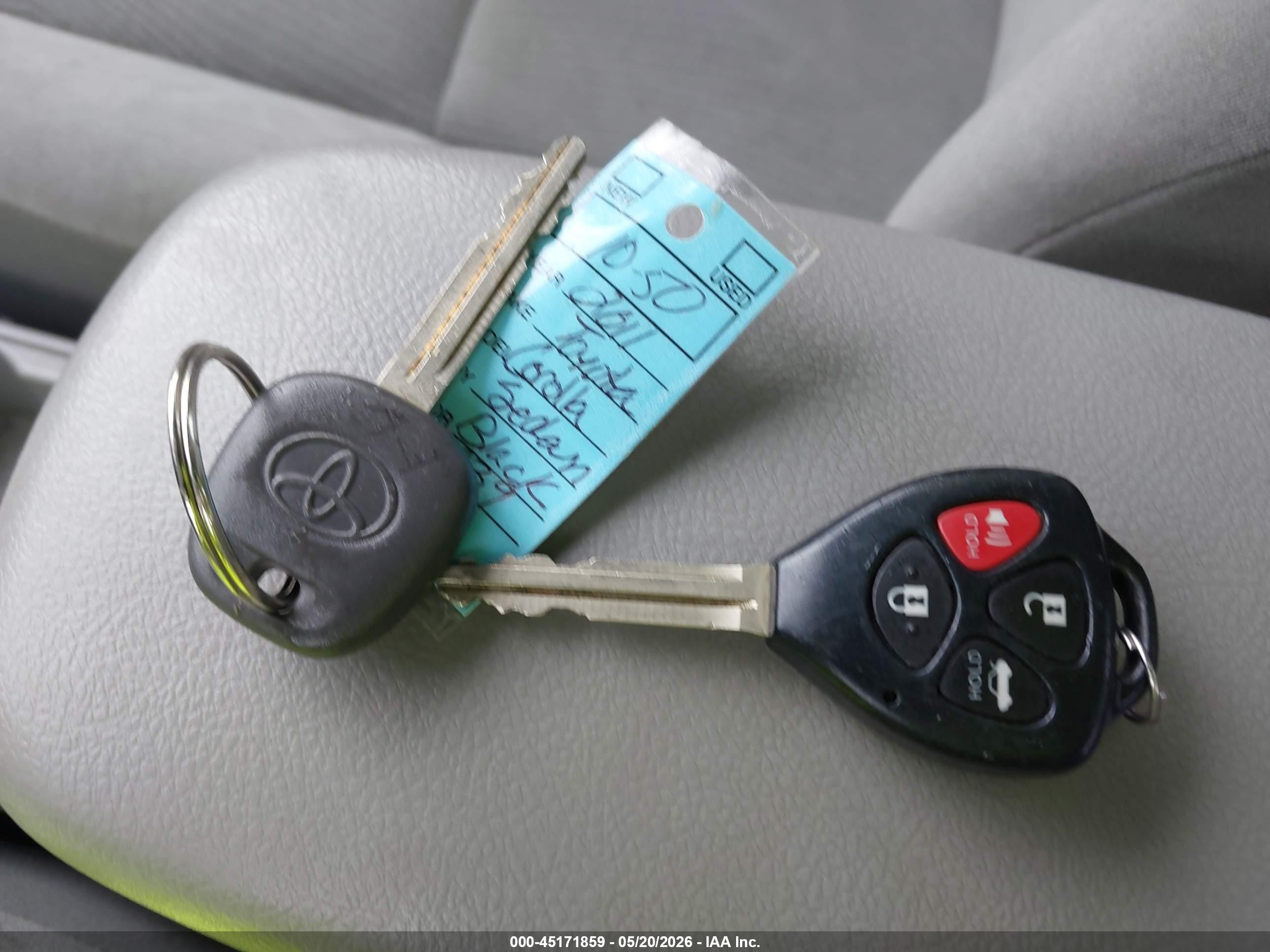 2011 Toyota Corolla Le Black vin: 2T1BU4EE1BC646939