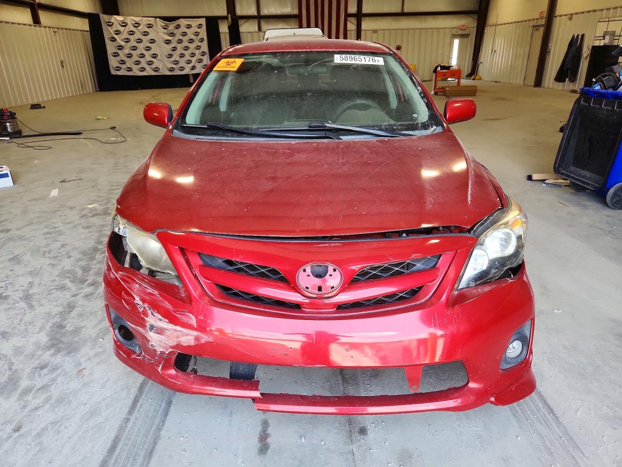 2011 Toyota Corolla S Red vin: 2T1BU4EE1BC652871