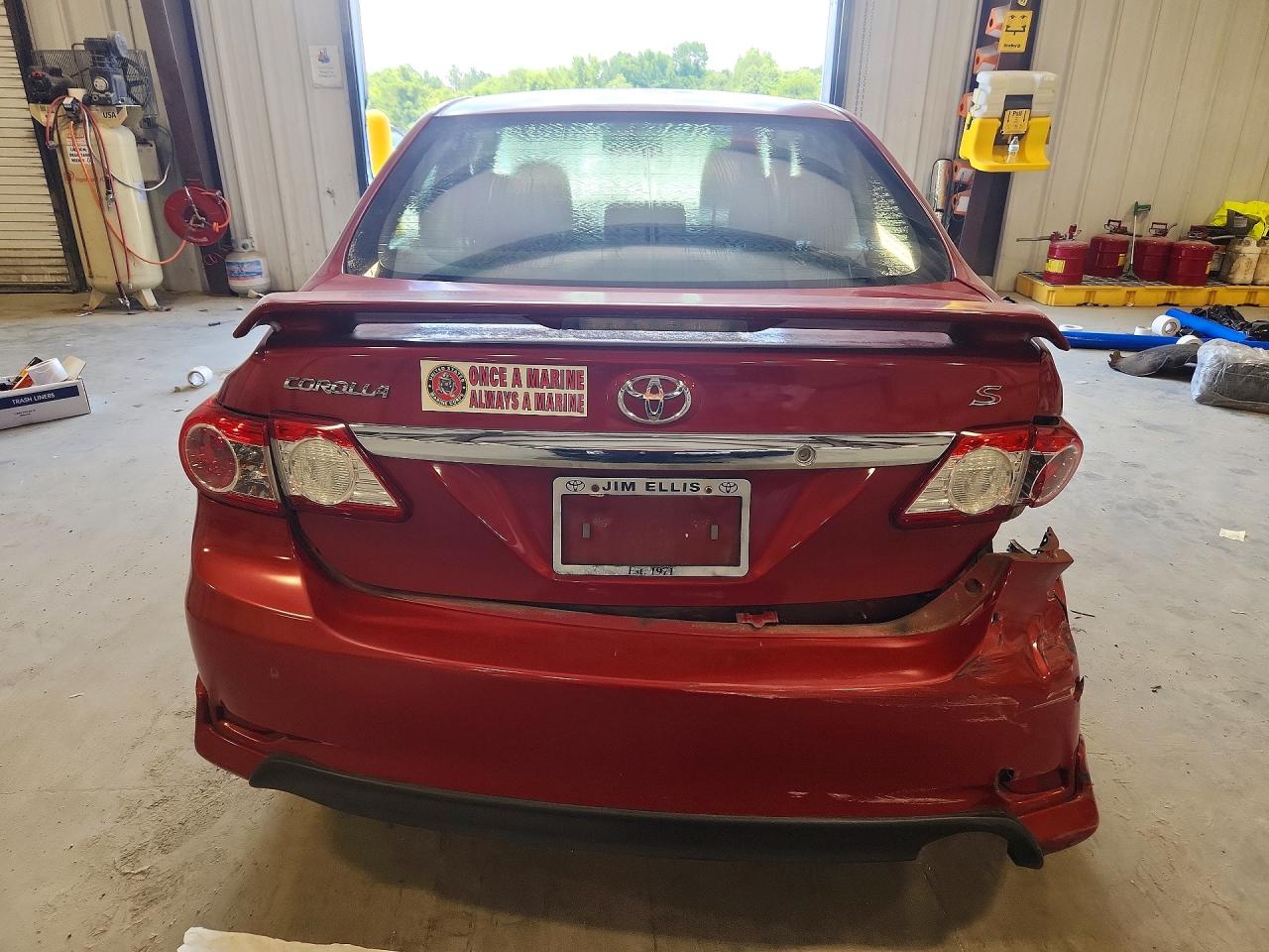 2011 Toyota Corolla S Red vin: 2T1BU4EE1BC652871