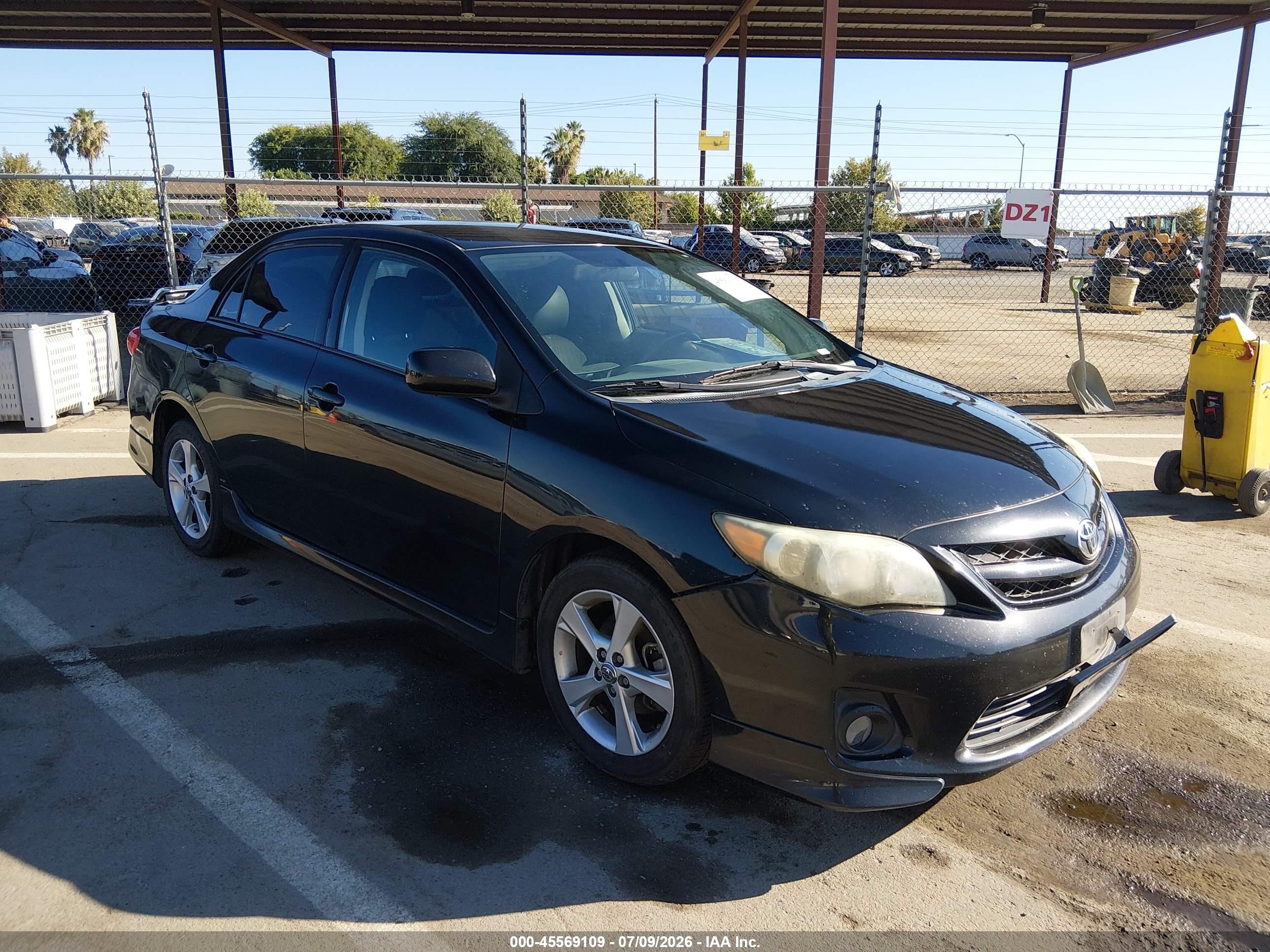 2011 Toyota Corolla S Black vin: 2T1BU4EE1BC662154