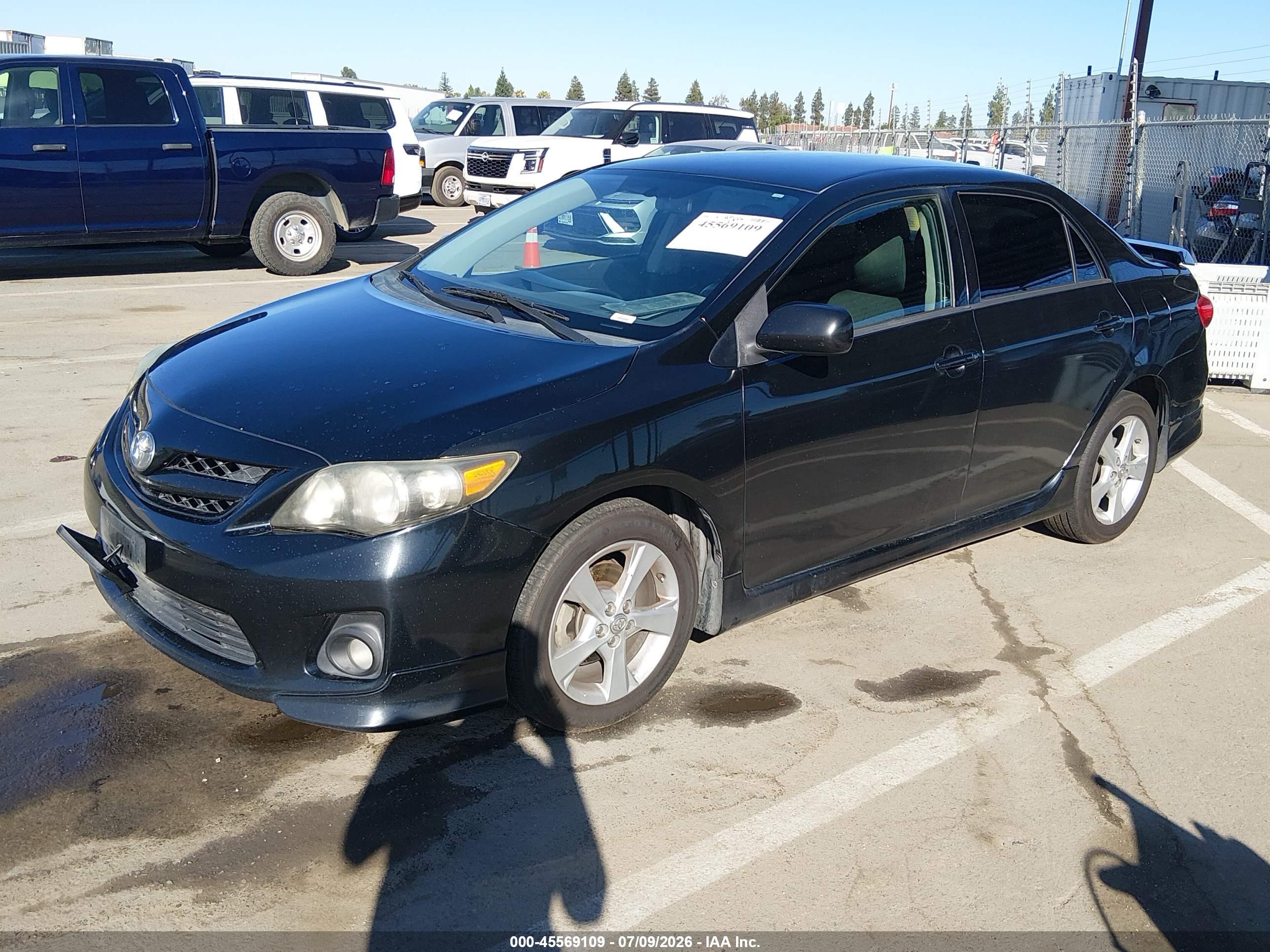 2011 Toyota Corolla S Black vin: 2T1BU4EE1BC662154