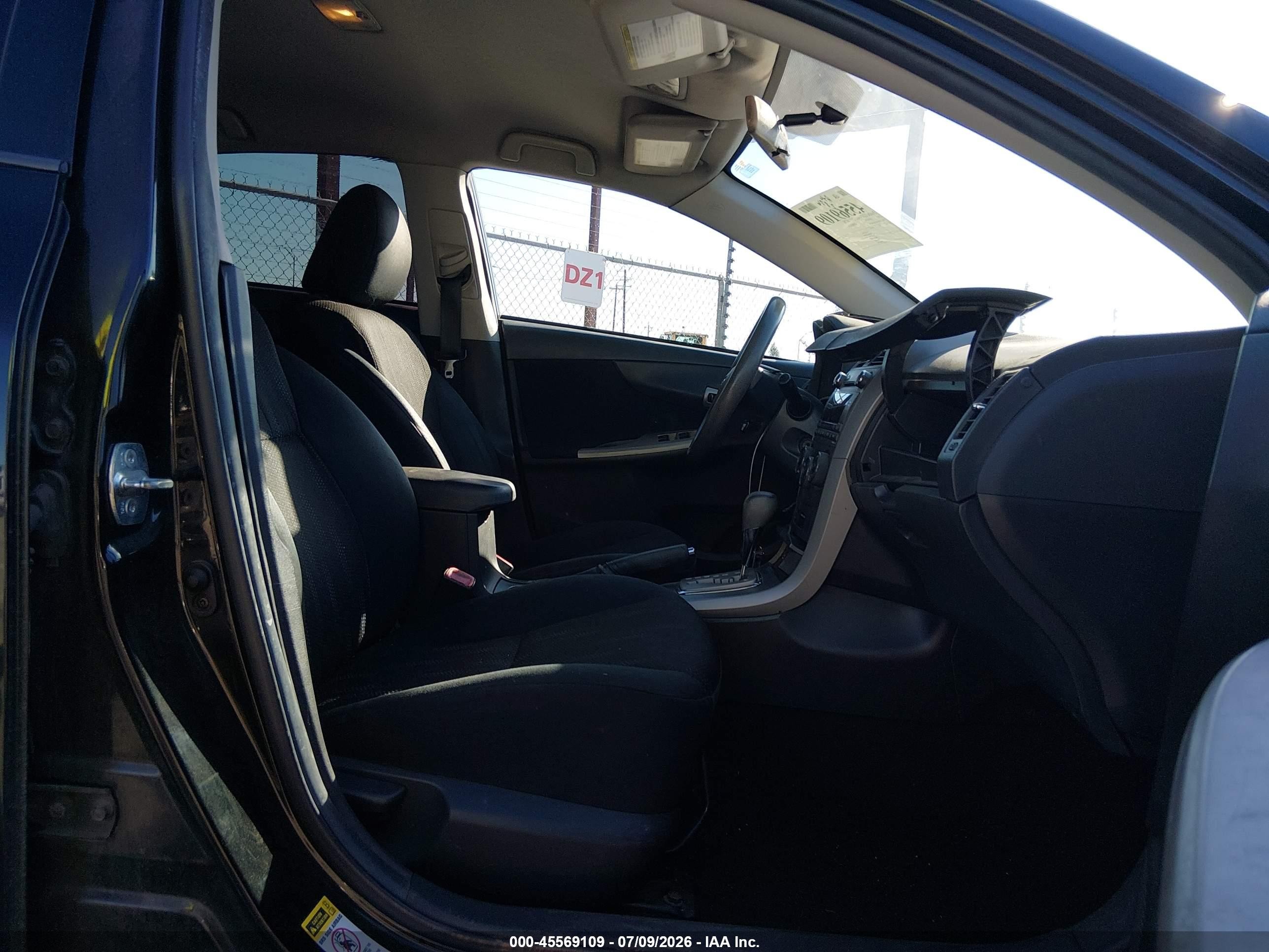 2011 Toyota Corolla S Black vin: 2T1BU4EE1BC662154