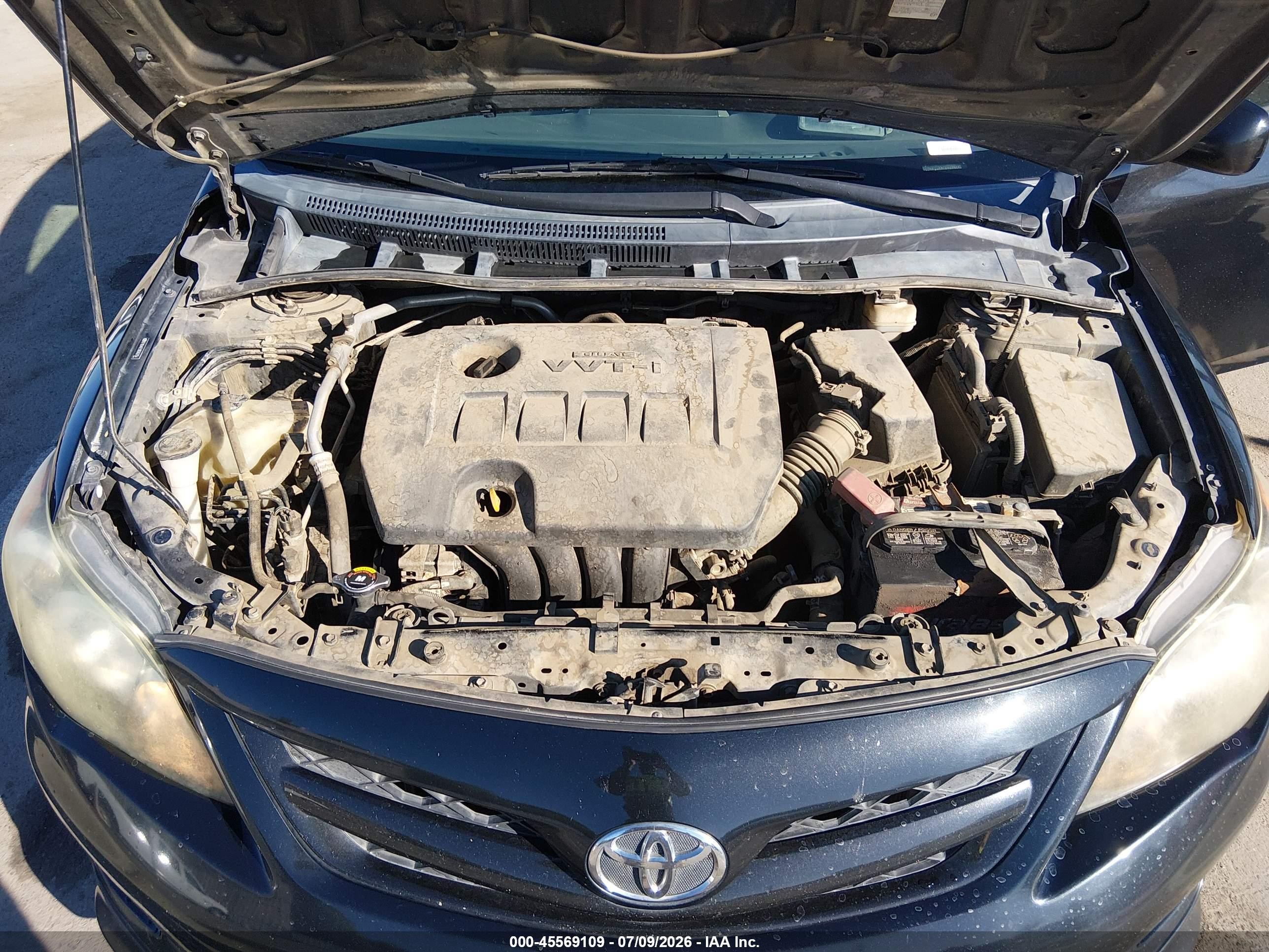 2011 Toyota Corolla S Black vin: 2T1BU4EE1BC662154