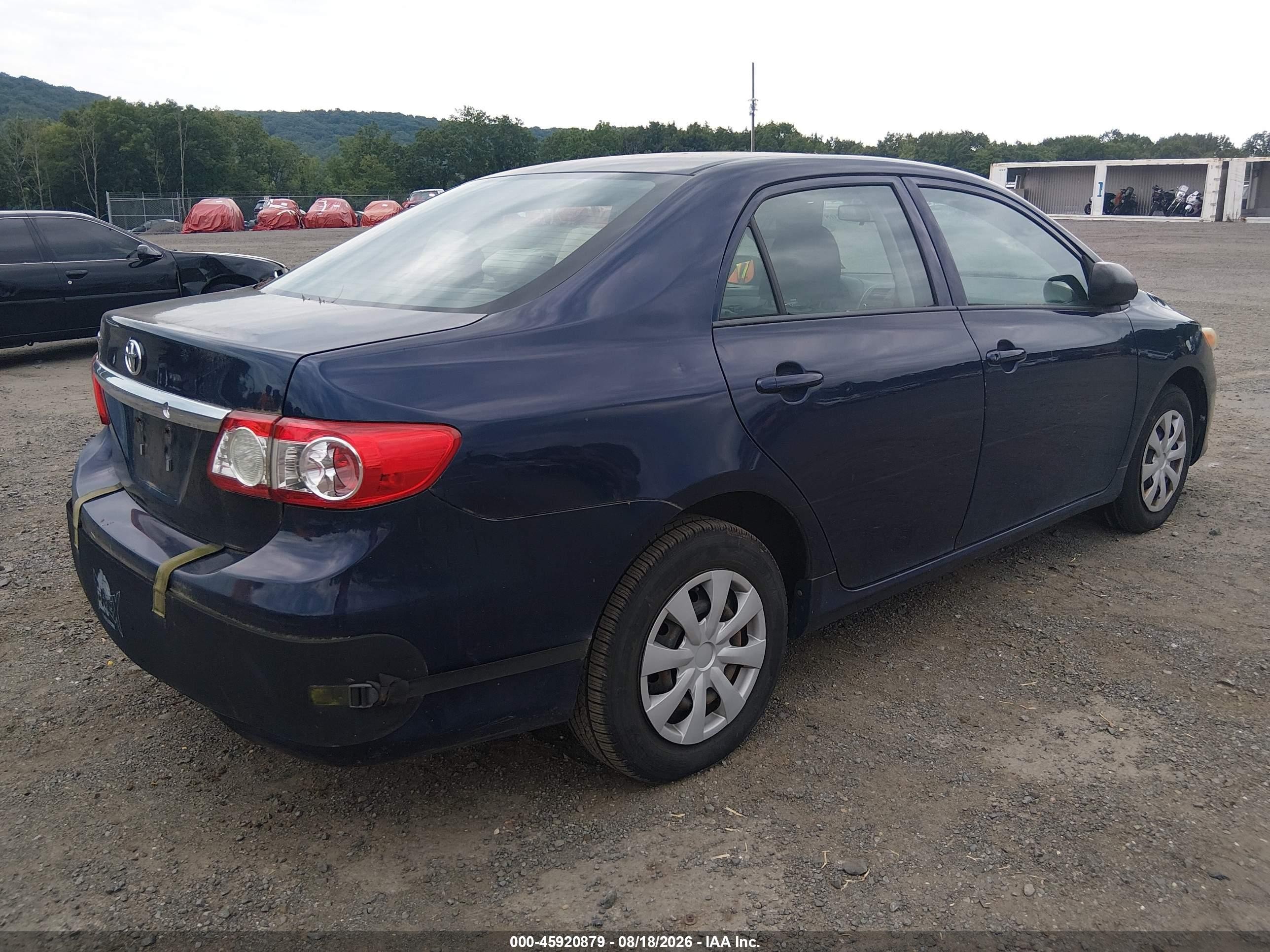 2011 Toyota Corolla   Blue vin: 2T1BU4EE1BC680363
