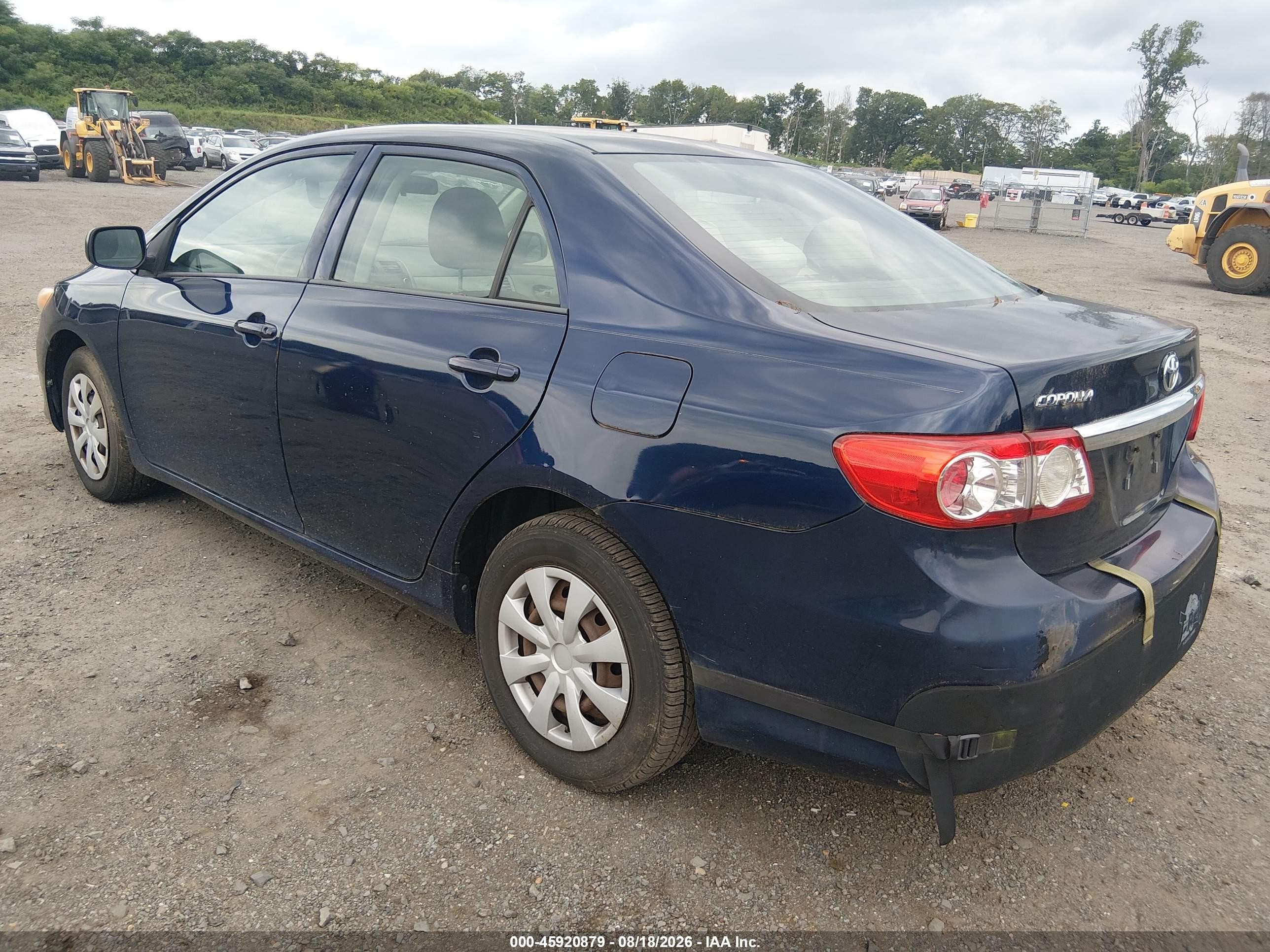 2011 Toyota Corolla   Blue vin: 2T1BU4EE1BC680363