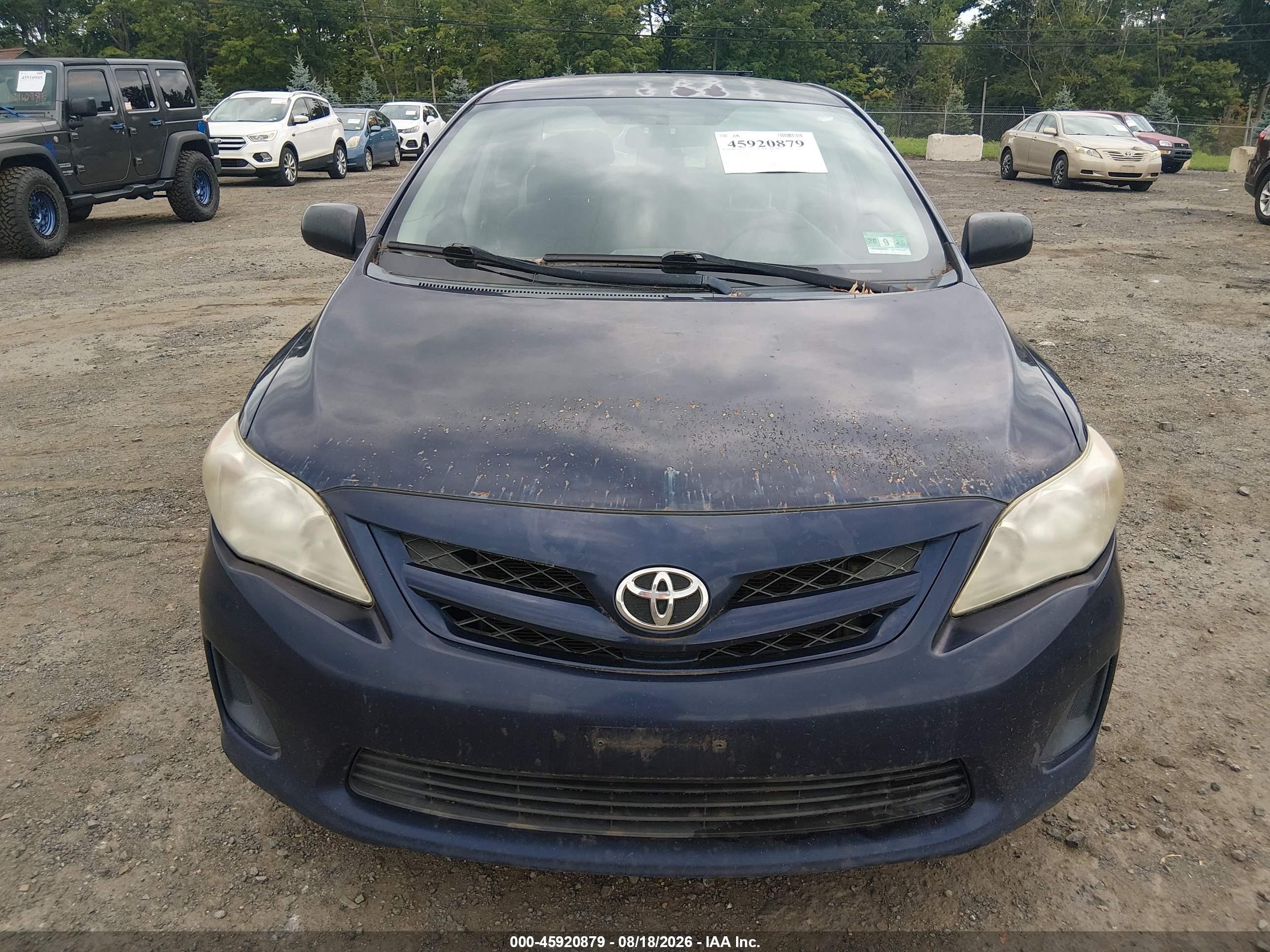 2011 Toyota Corolla   Blue vin: 2T1BU4EE1BC680363