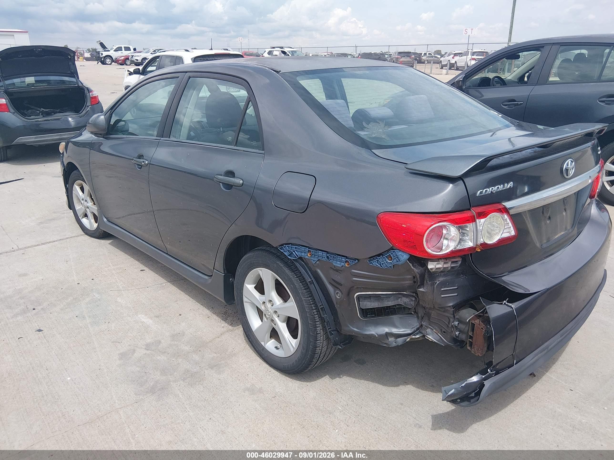 2011 Toyota Corolla S Gray vin: 2T1BU4EE1BC695199