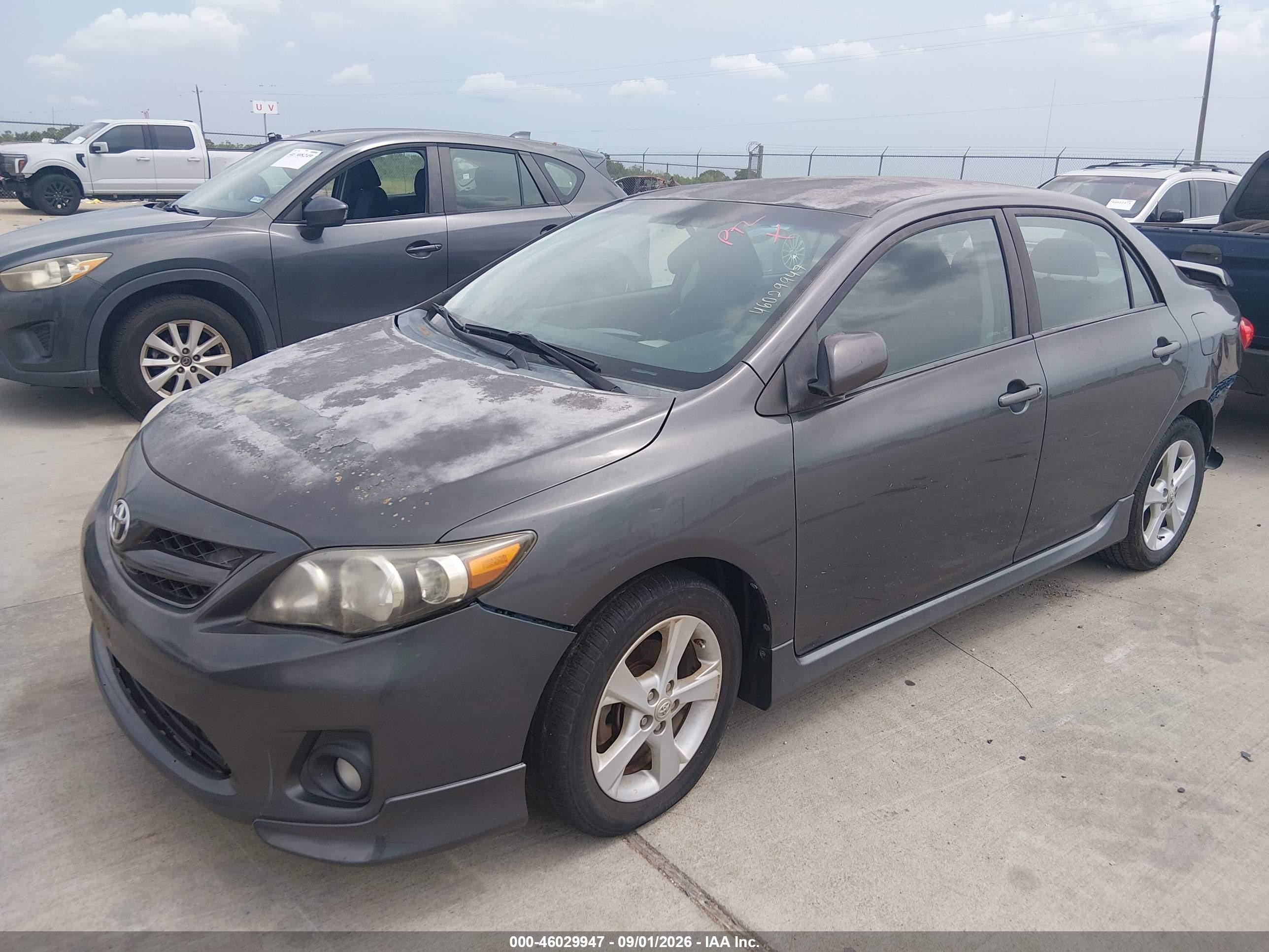 2011 Toyota Corolla S Gray vin: 2T1BU4EE1BC695199