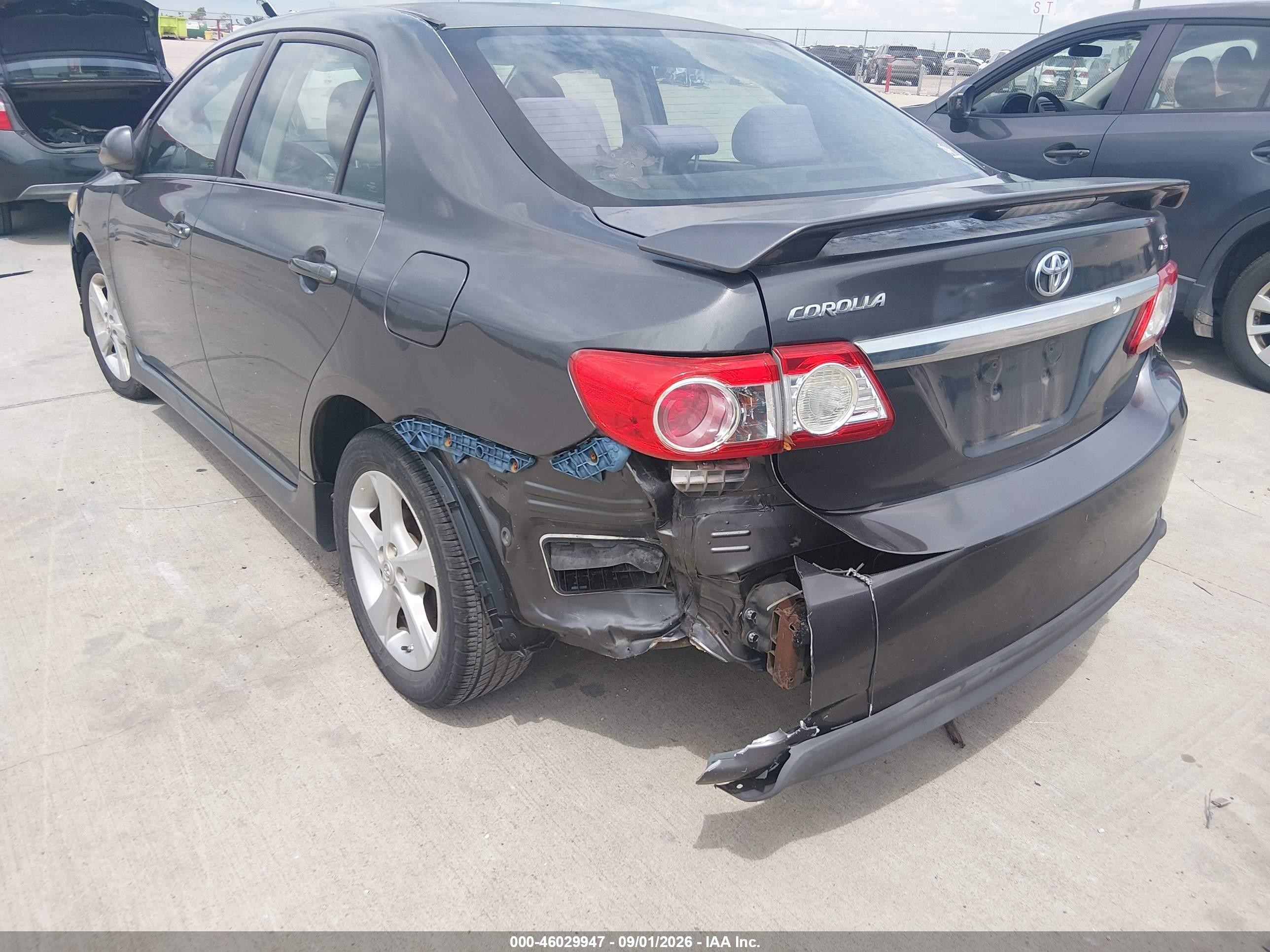 2011 Toyota Corolla S Gray vin: 2T1BU4EE1BC695199