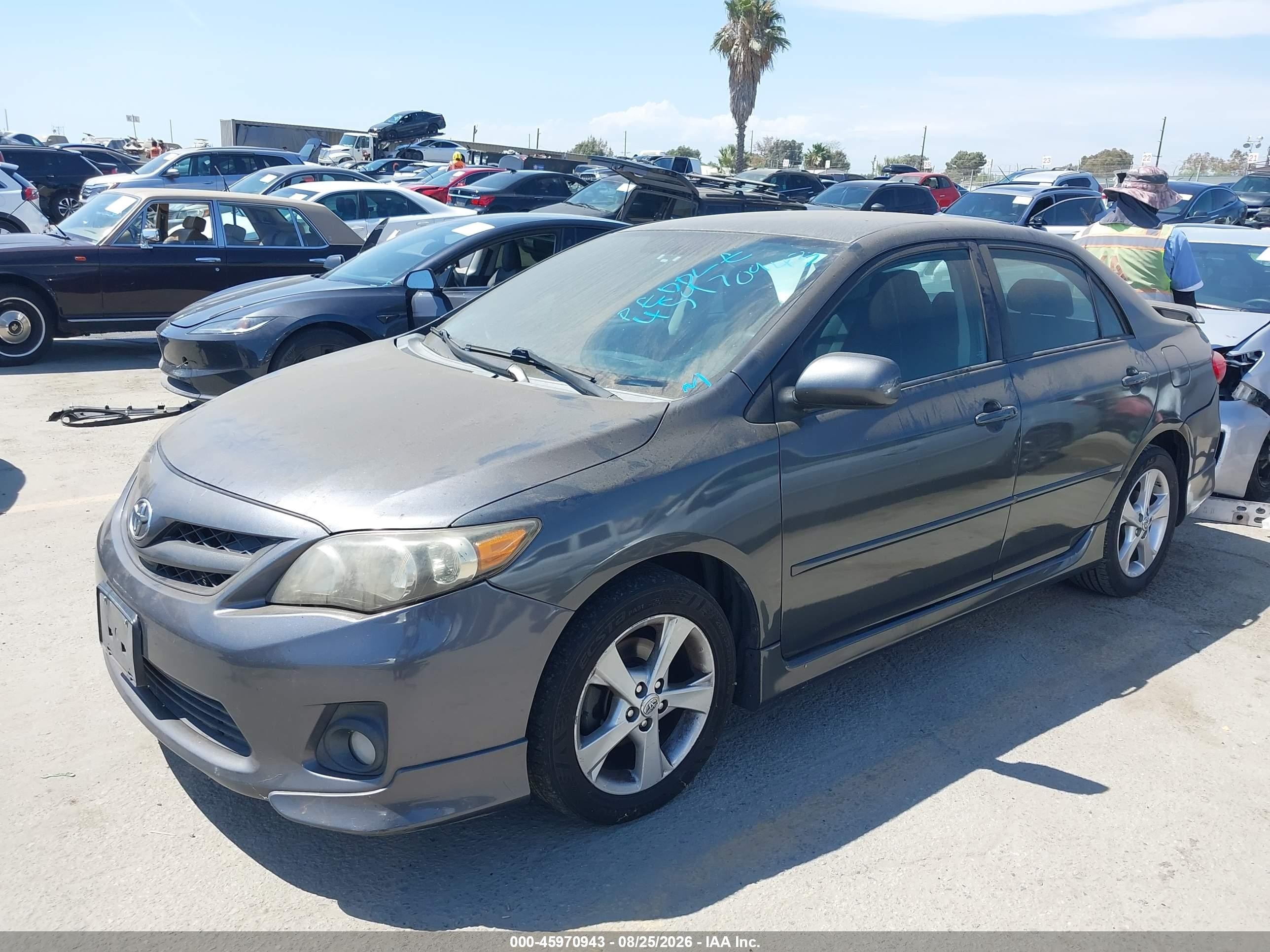 2011 Toyota Corolla S Gray vin: 2T1BU4EE1BC699026