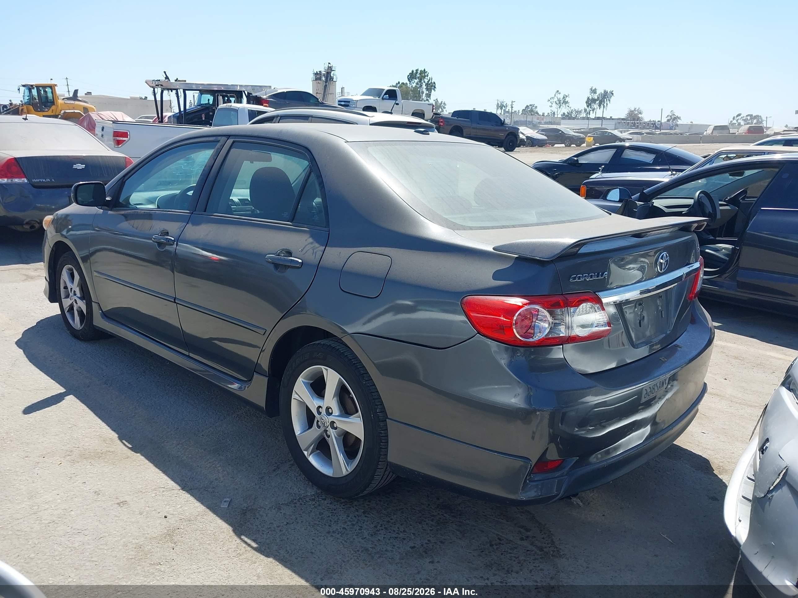 2011 Toyota Corolla S Gray vin: 2T1BU4EE1BC699026