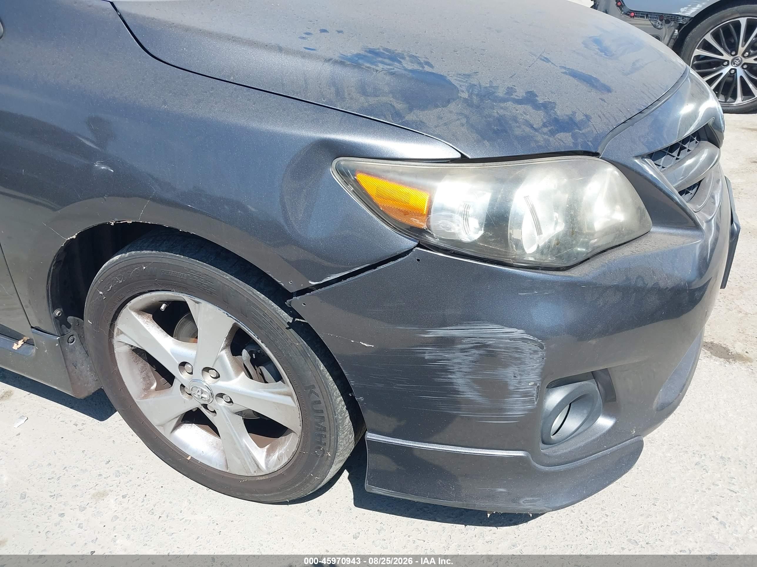2011 Toyota Corolla S Gray vin: 2T1BU4EE1BC699026
