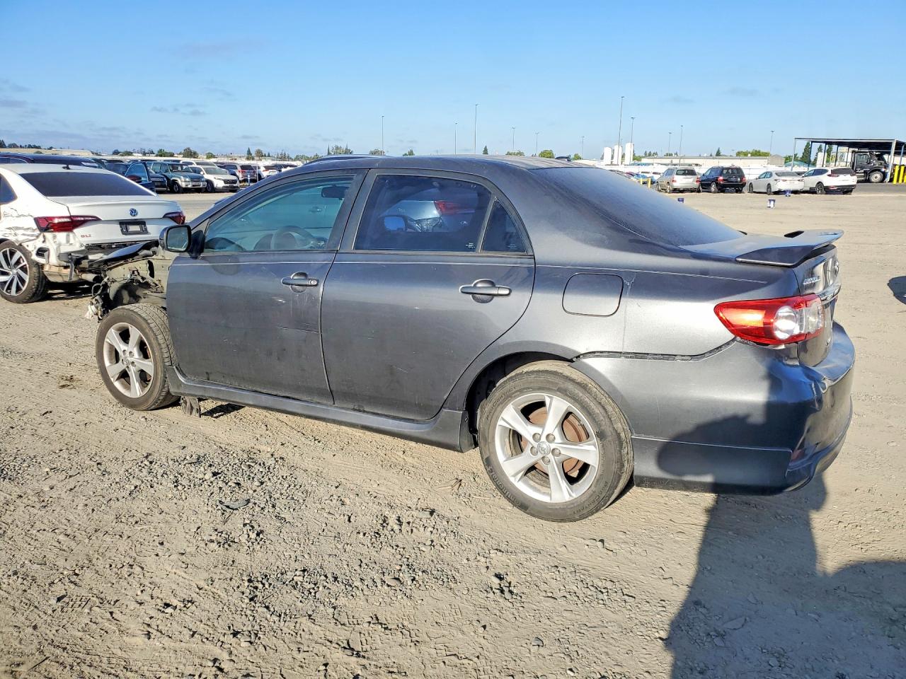 2011 Toyota Corolla S Gray vin: 2T1BU4EE1BC715757