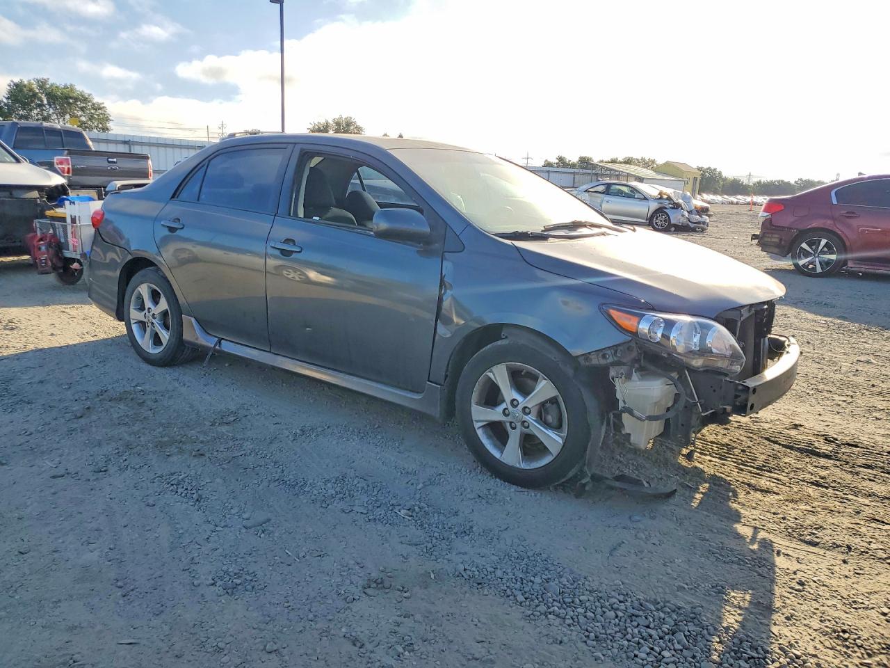 2011 Toyota Corolla S Gray vin: 2T1BU4EE1BC715757