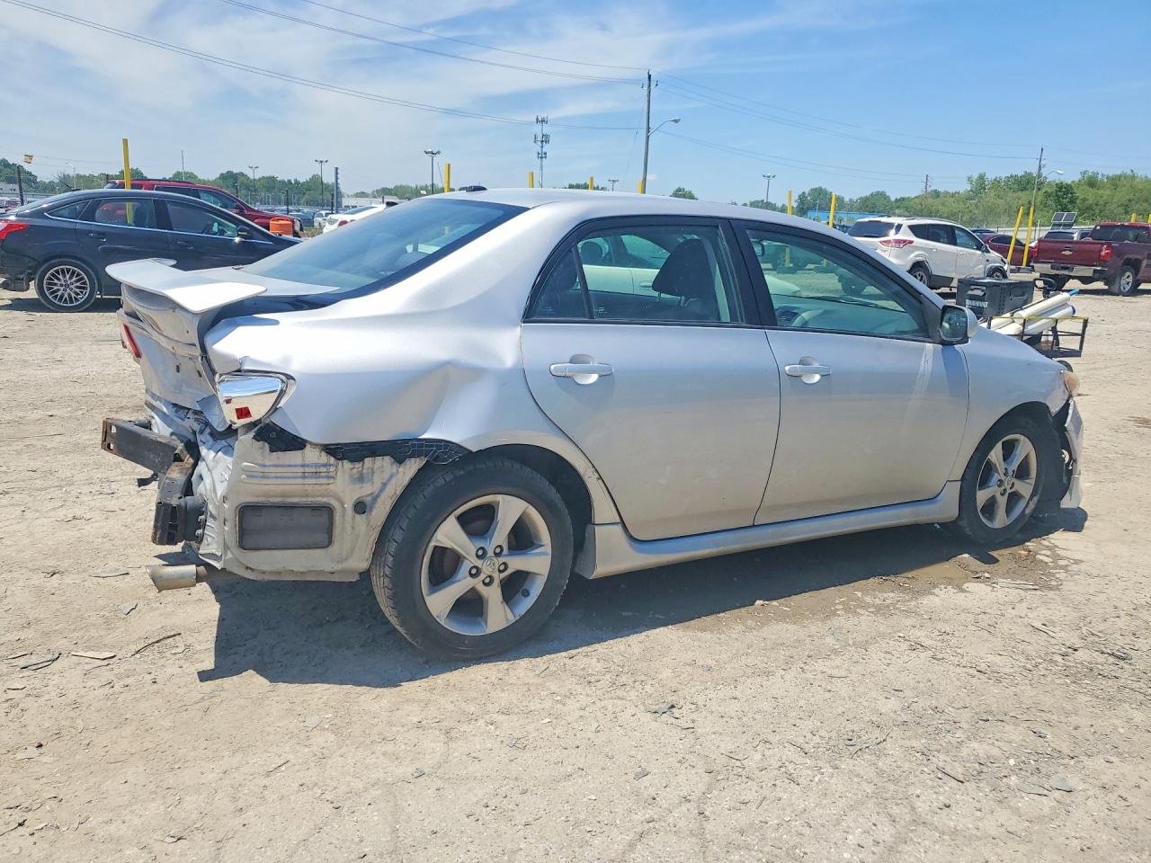 2011 Toyota Corolla S Серебряный vin: 2T1BU4EE1BC722983