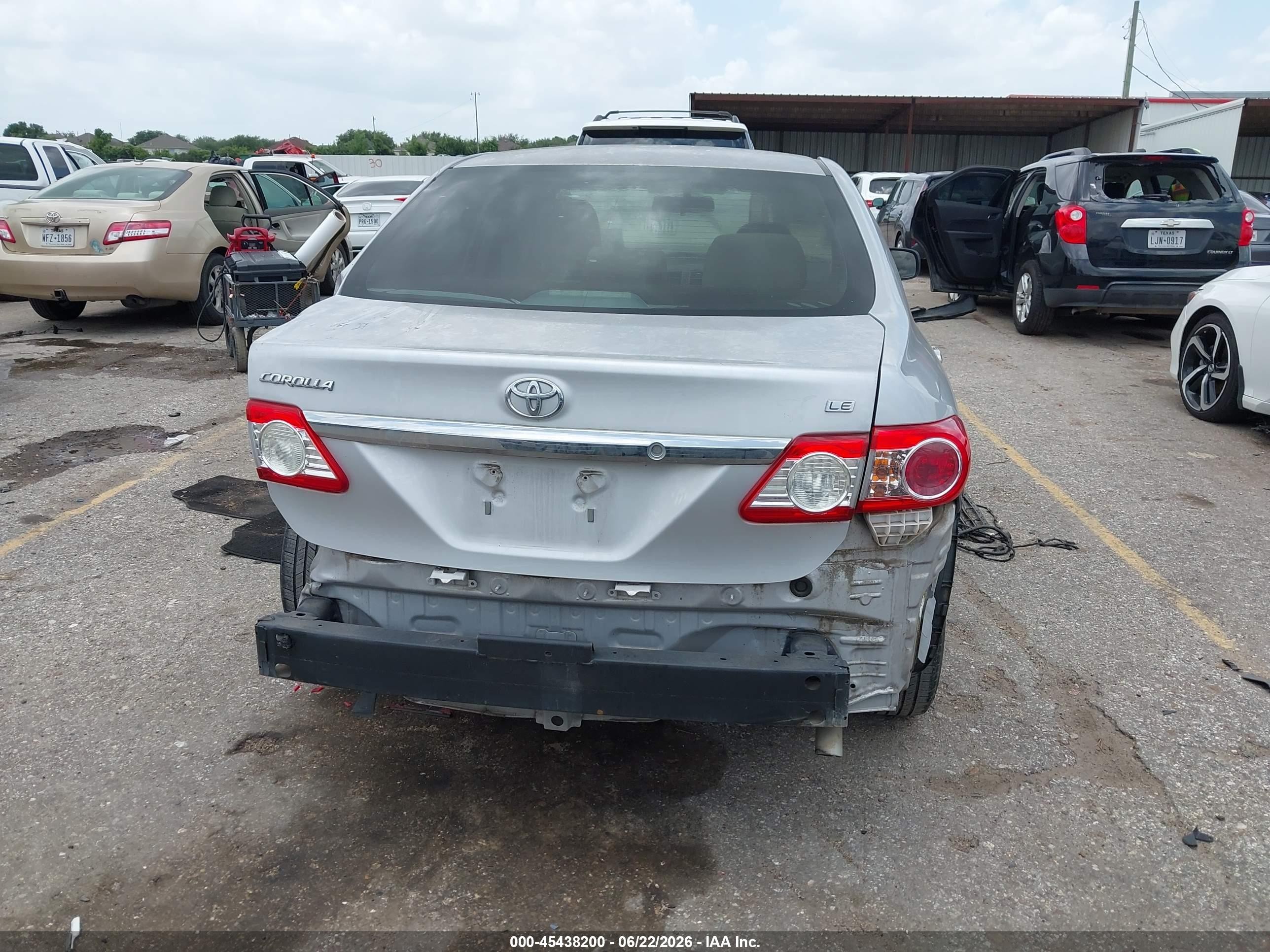 2011 Toyota Corolla Le Silver vin: 2T1BU4EE1BC747320