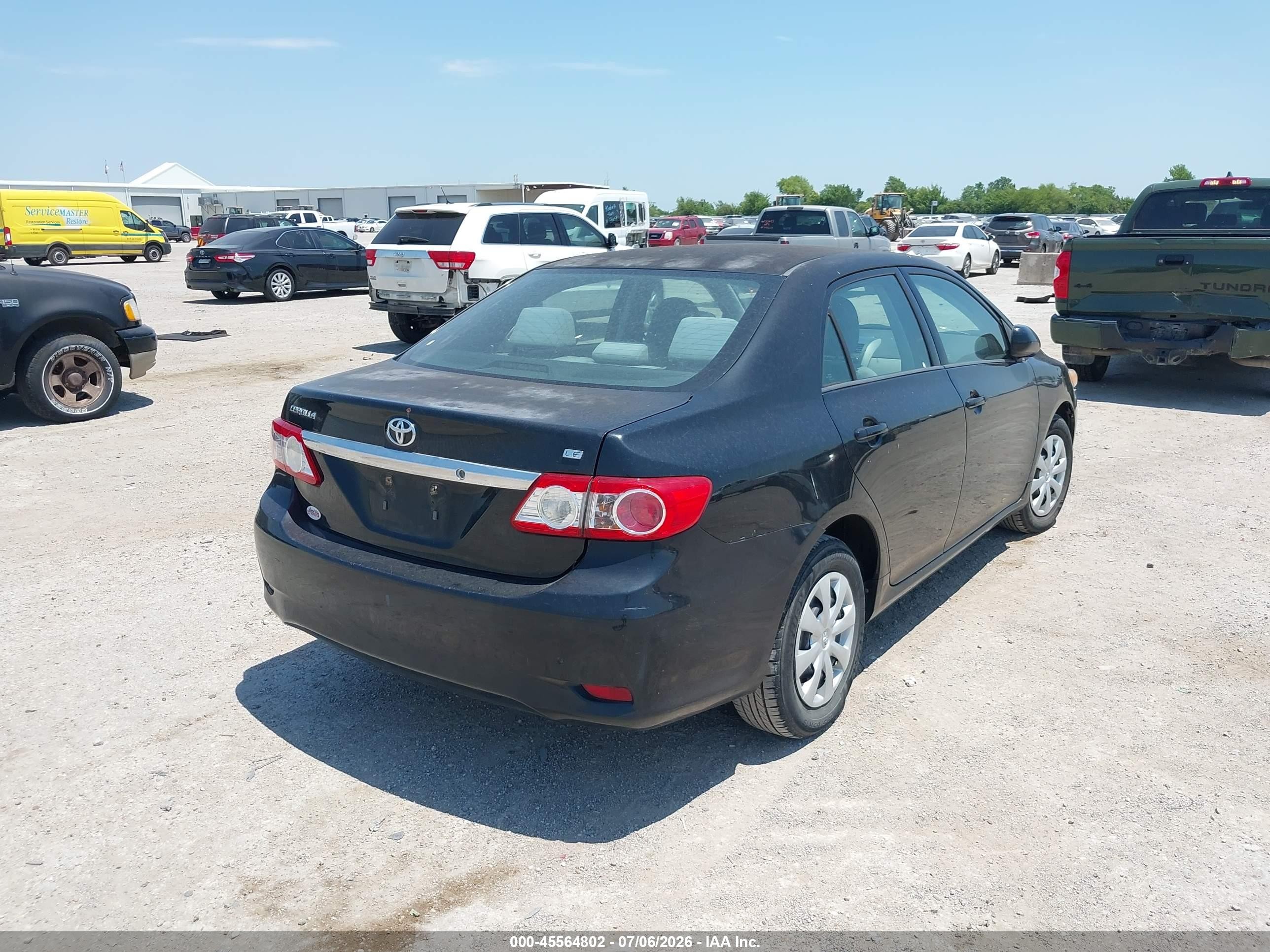2011 Toyota Corolla Le Black vin: 2T1BU4EE1BC754283
