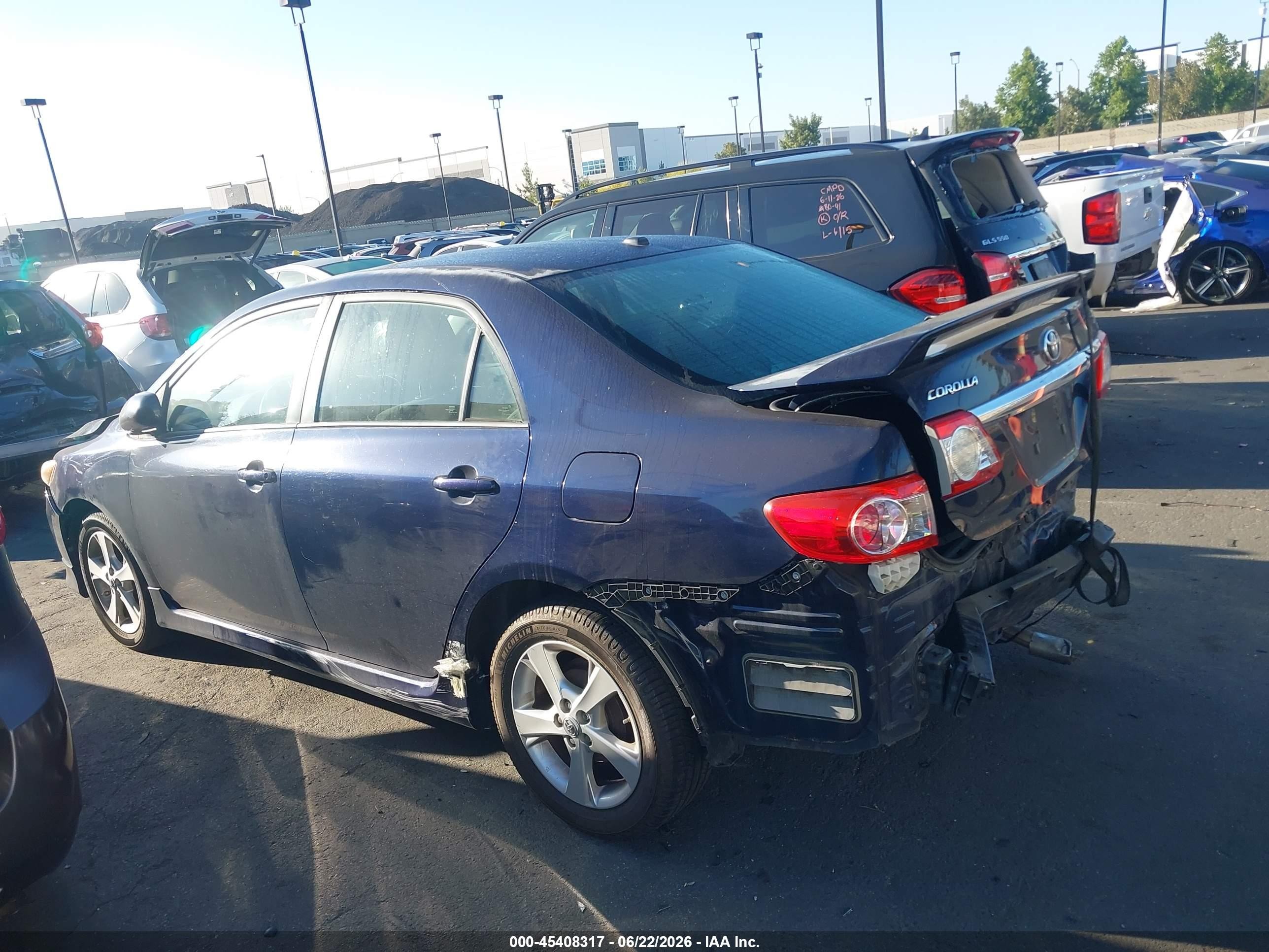2012 Toyota Corolla S Blue vin: 2T1BU4EE1CC763907