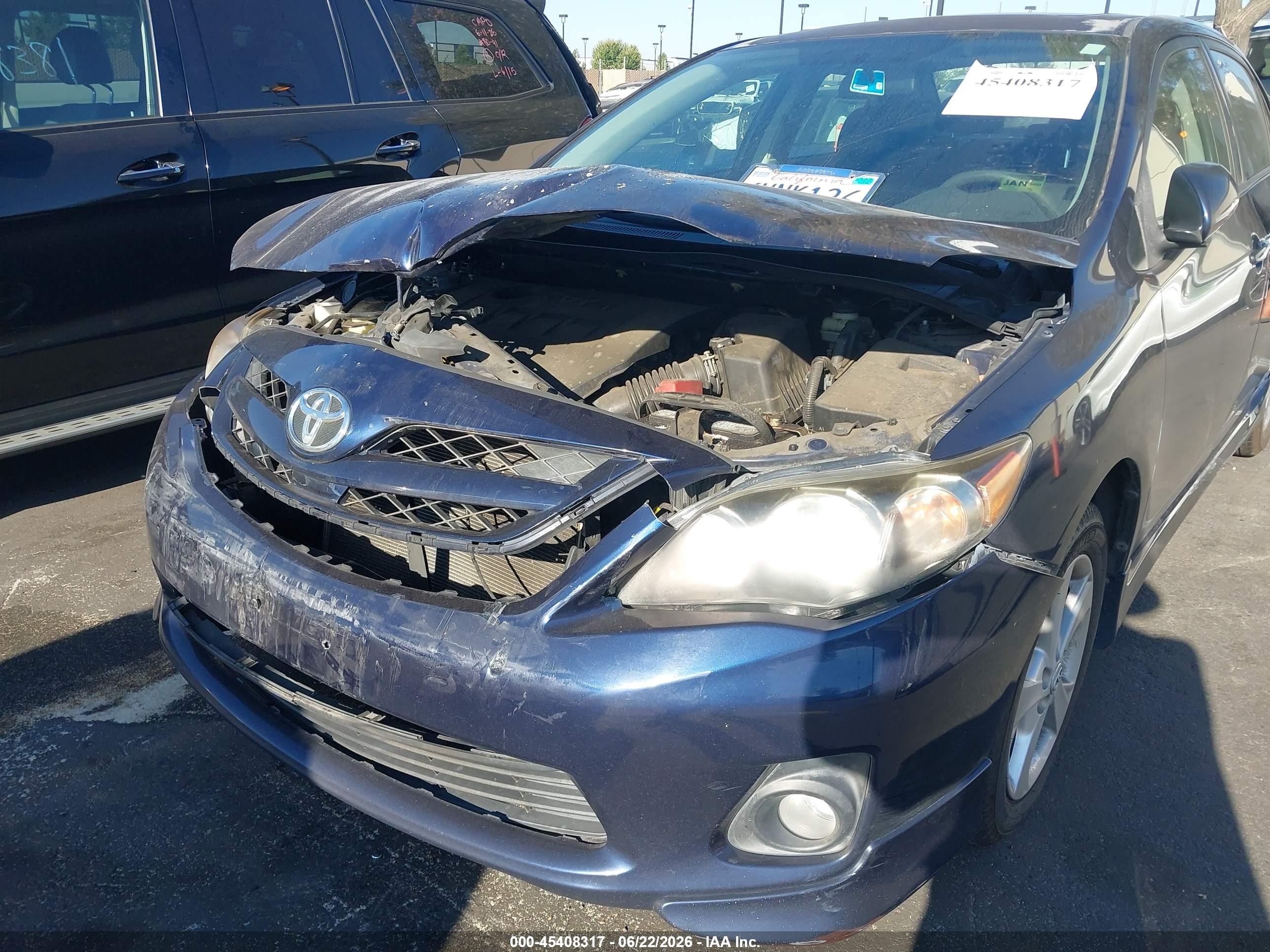 2012 Toyota Corolla S Blue vin: 2T1BU4EE1CC763907