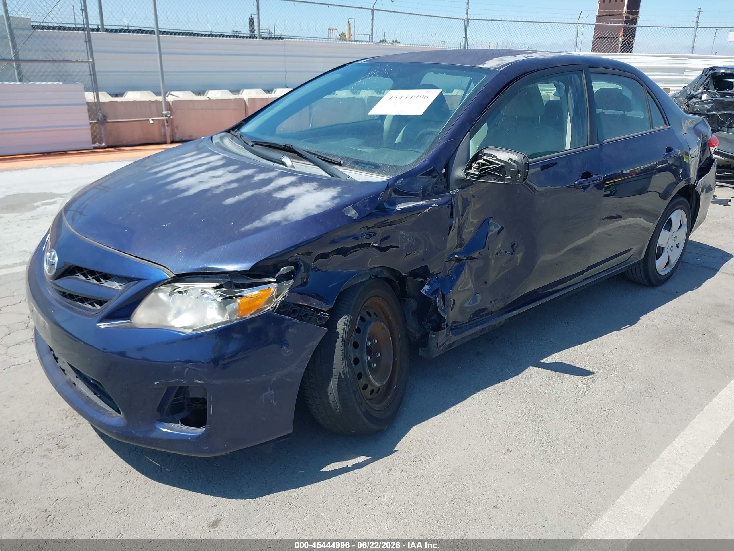 2012 Toyota Corolla Le Blue vin: 2T1BU4EE1CC765768
