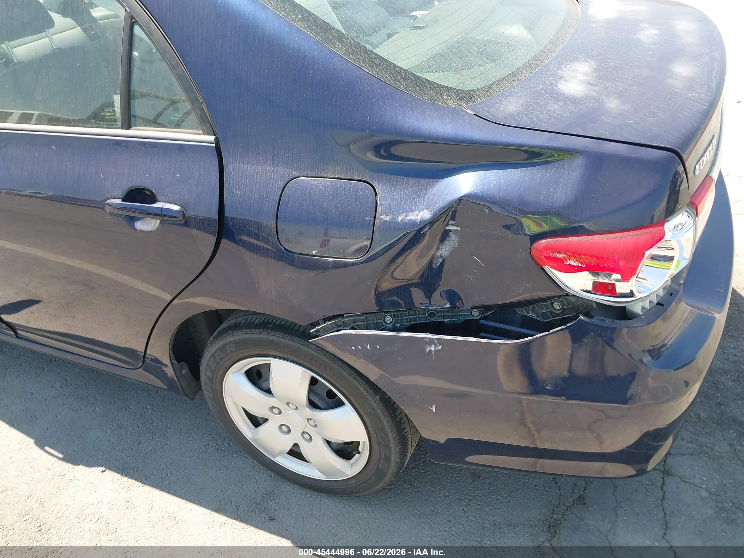 2012 Toyota Corolla Le Blue vin: 2T1BU4EE1CC765768