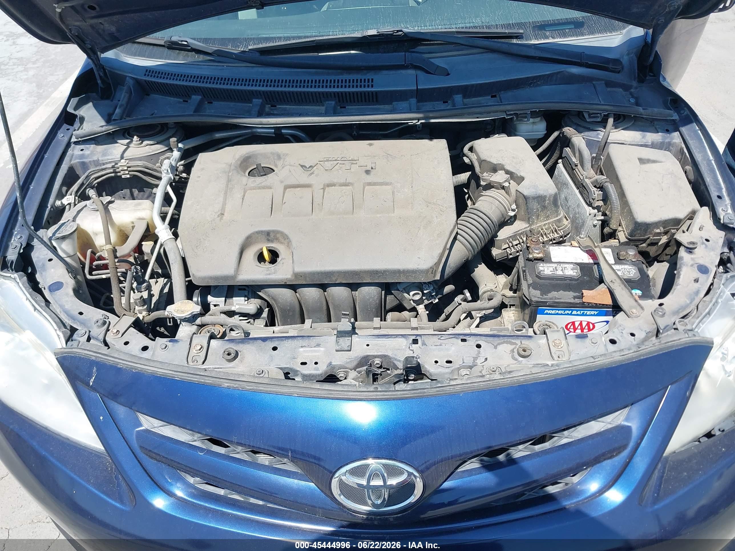 2012 Toyota Corolla Le Blue vin: 2T1BU4EE1CC765768