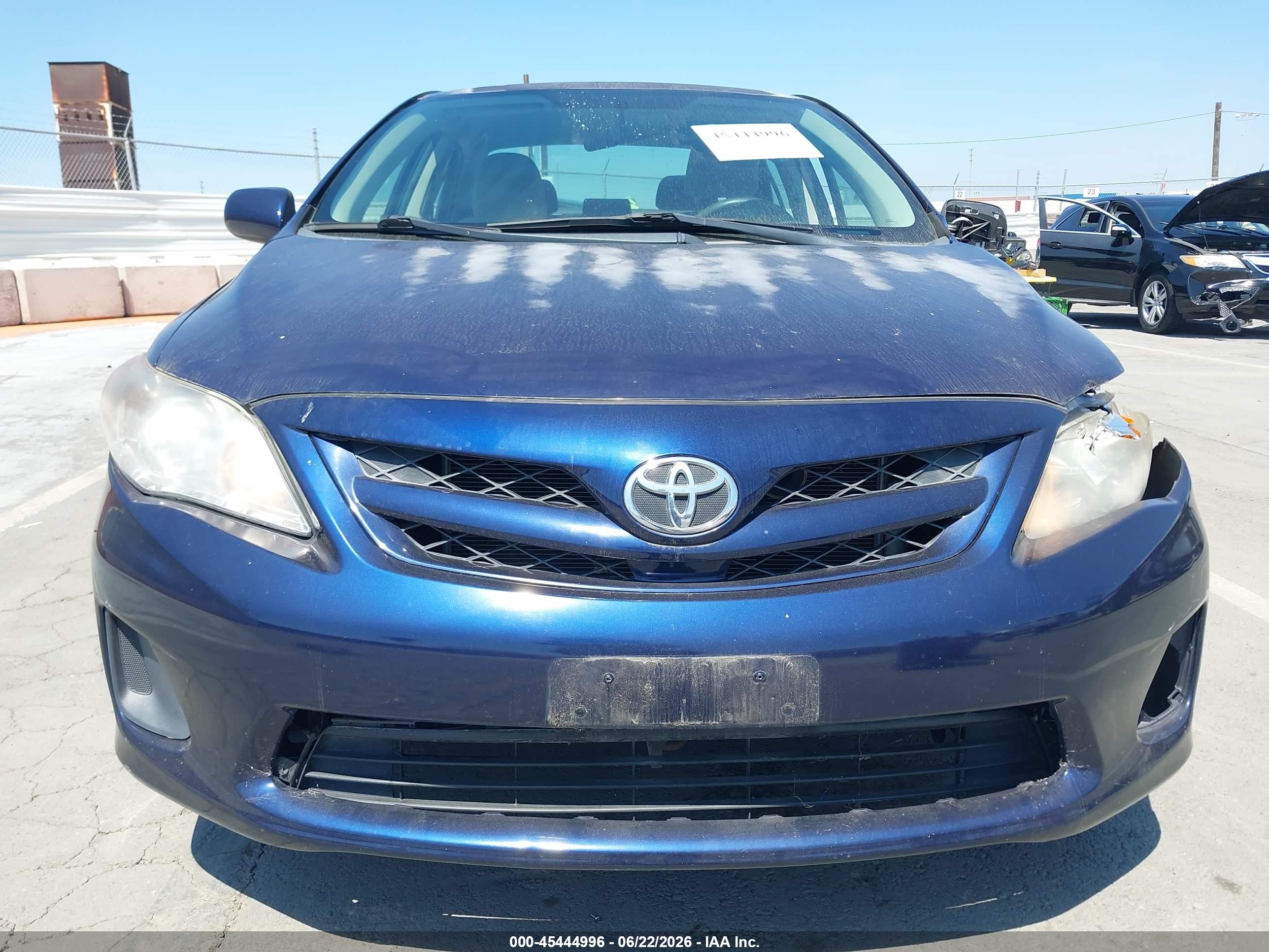 2012 Toyota Corolla Le Blue vin: 2T1BU4EE1CC765768