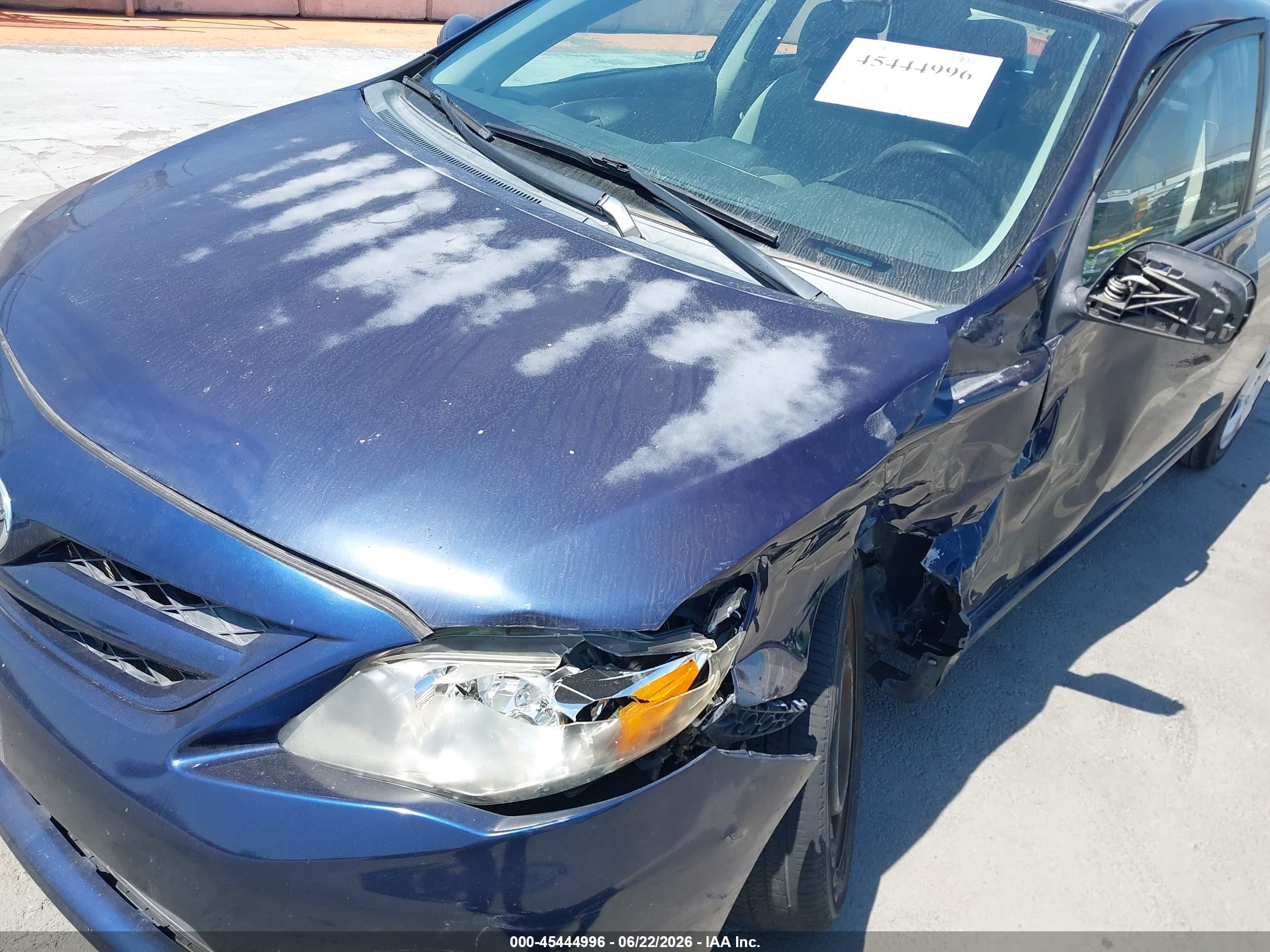 2012 Toyota Corolla Le Blue vin: 2T1BU4EE1CC765768