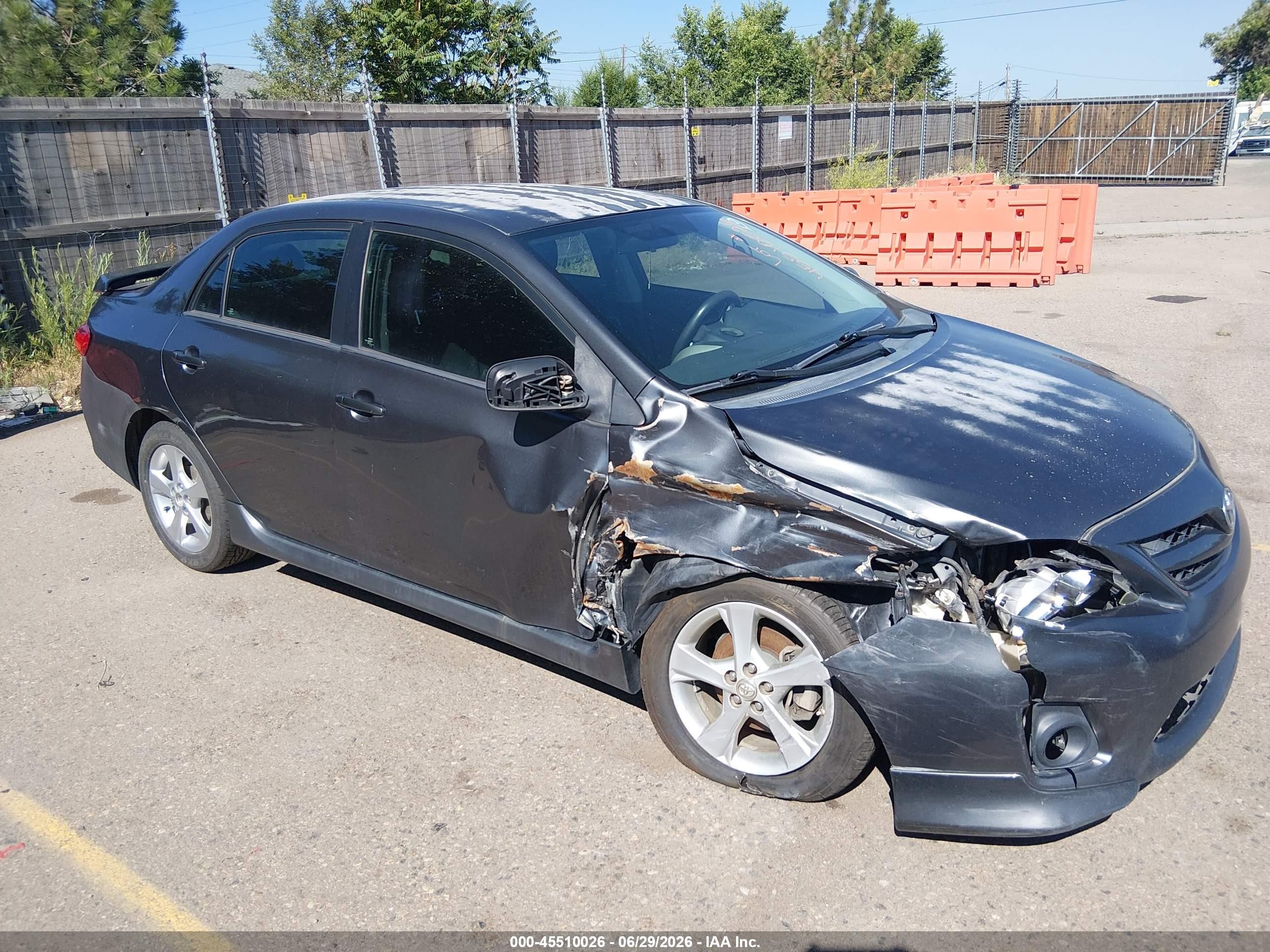2012 Toyota Corolla S Gray vin: 2T1BU4EE1CC767388