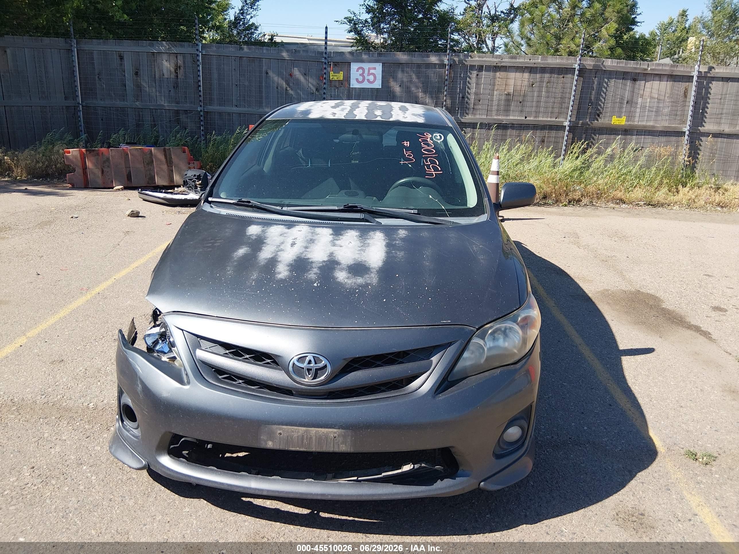 2012 Toyota Corolla S Gray vin: 2T1BU4EE1CC767388
