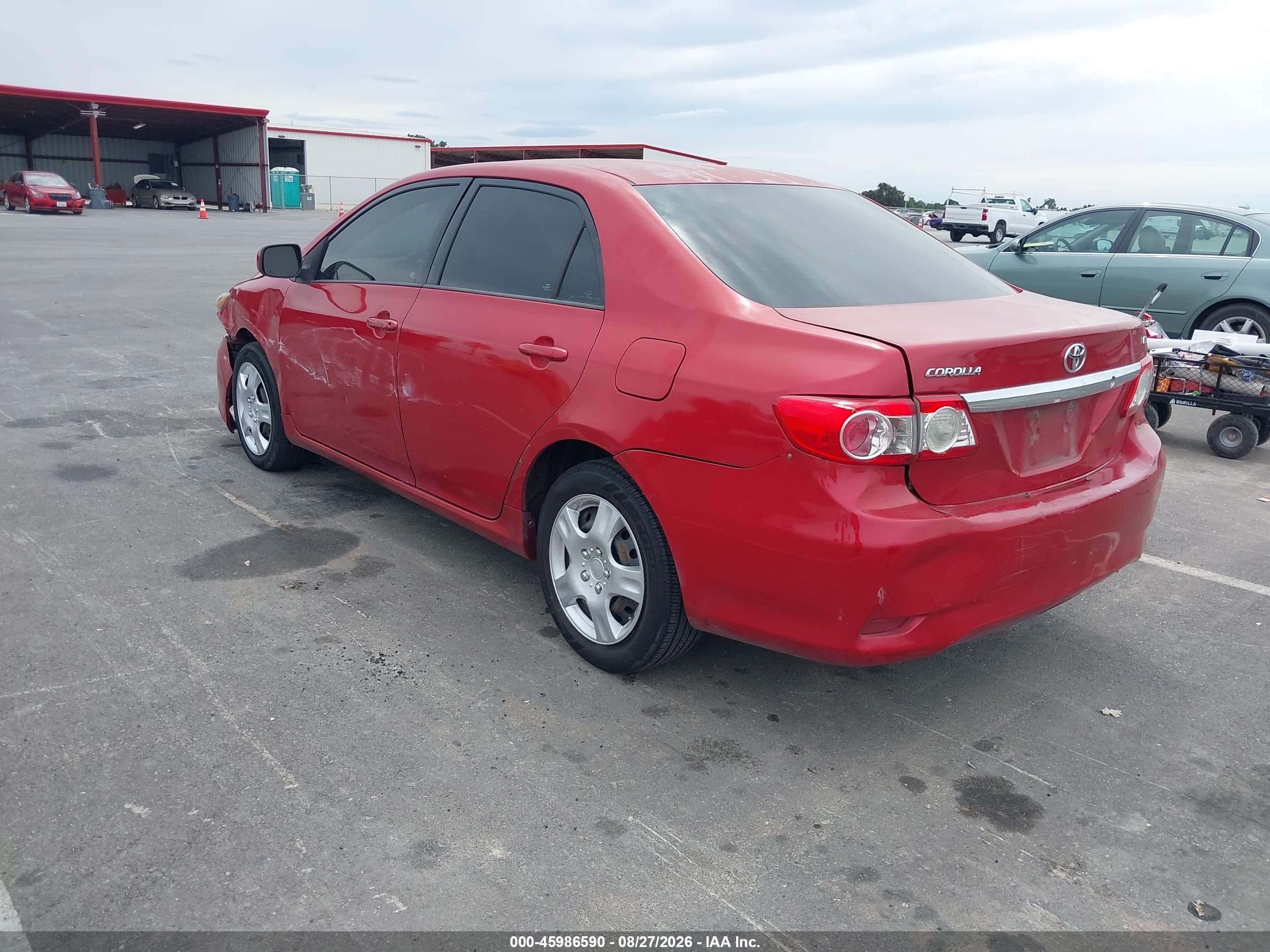 2012 Toyota Corolla Le Red vin: 2T1BU4EE1CC781906