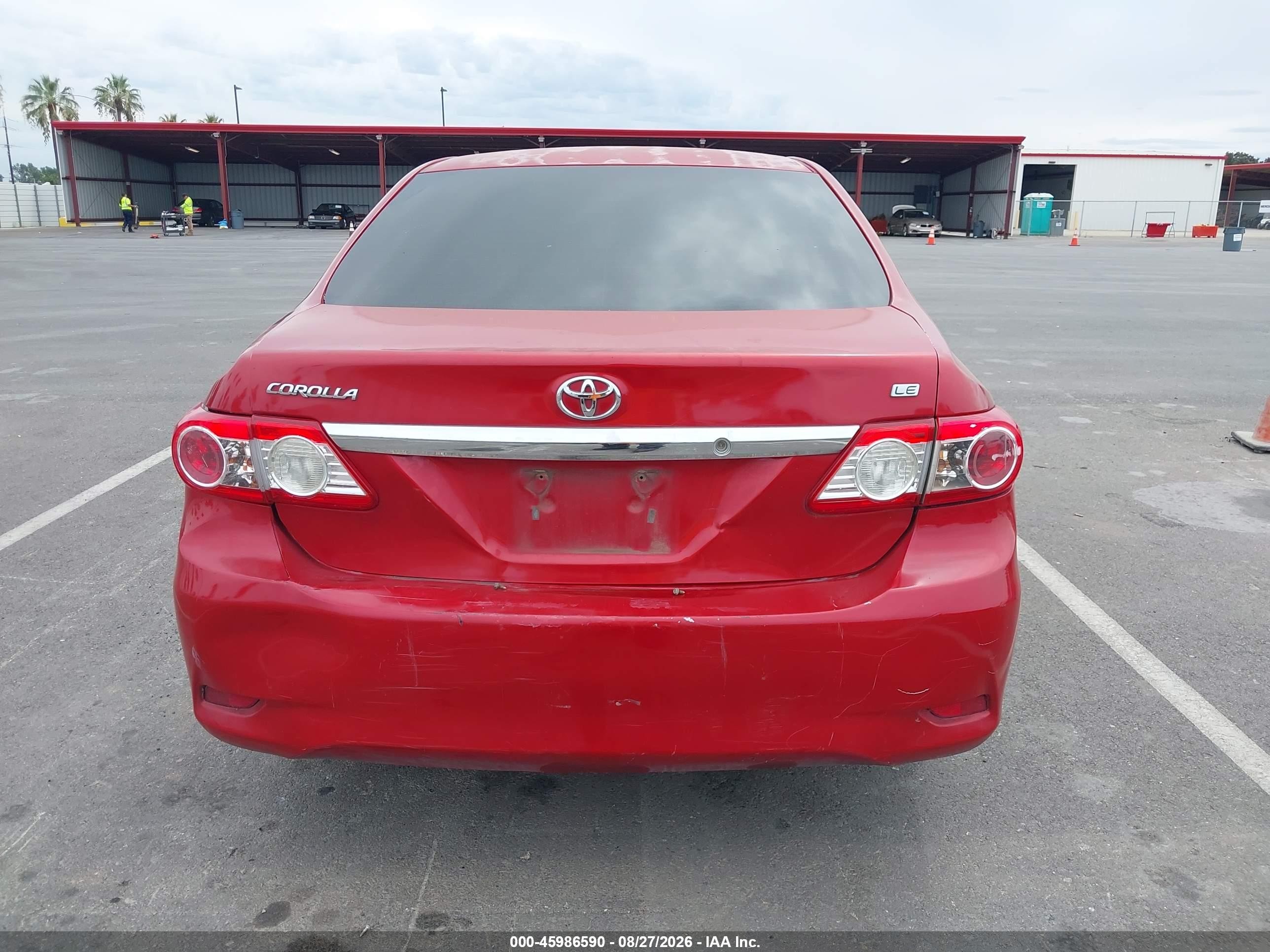 2012 Toyota Corolla Le Red vin: 2T1BU4EE1CC781906