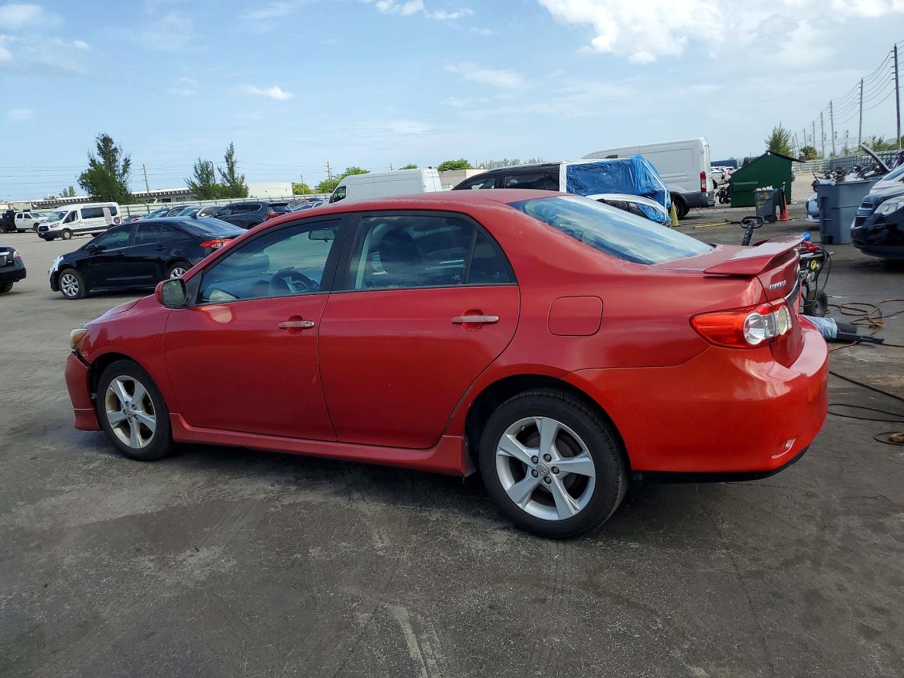 2012 Toyota Corolla S Red vin: 2T1BU4EE1CC784398