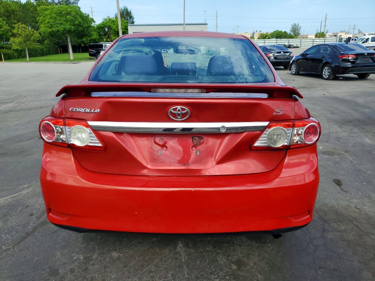 2012 Toyota Corolla S Red vin: 2T1BU4EE1CC784398
