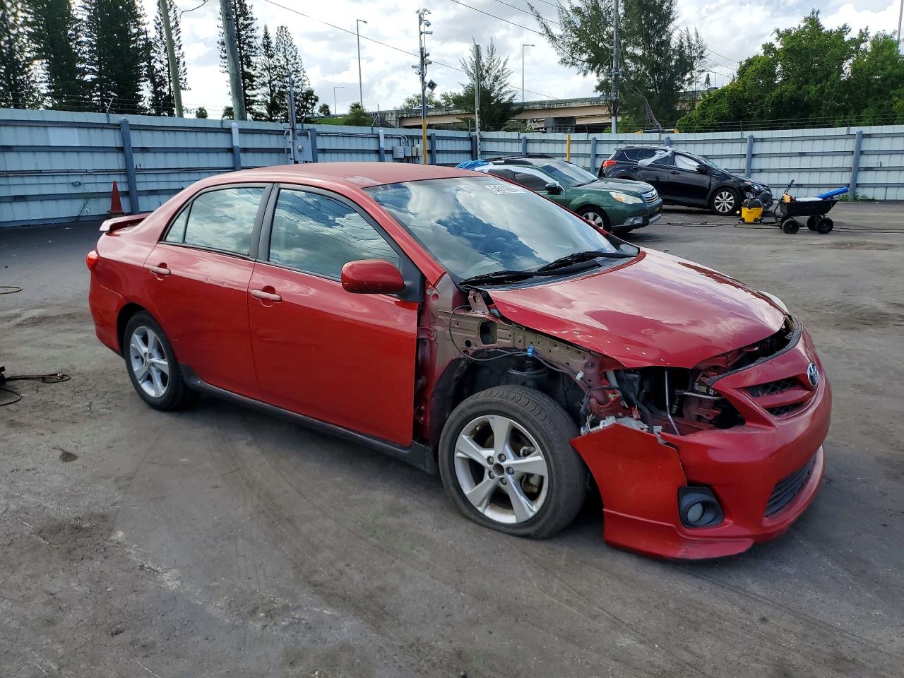 2012 Toyota Corolla S Red vin: 2T1BU4EE1CC784398
