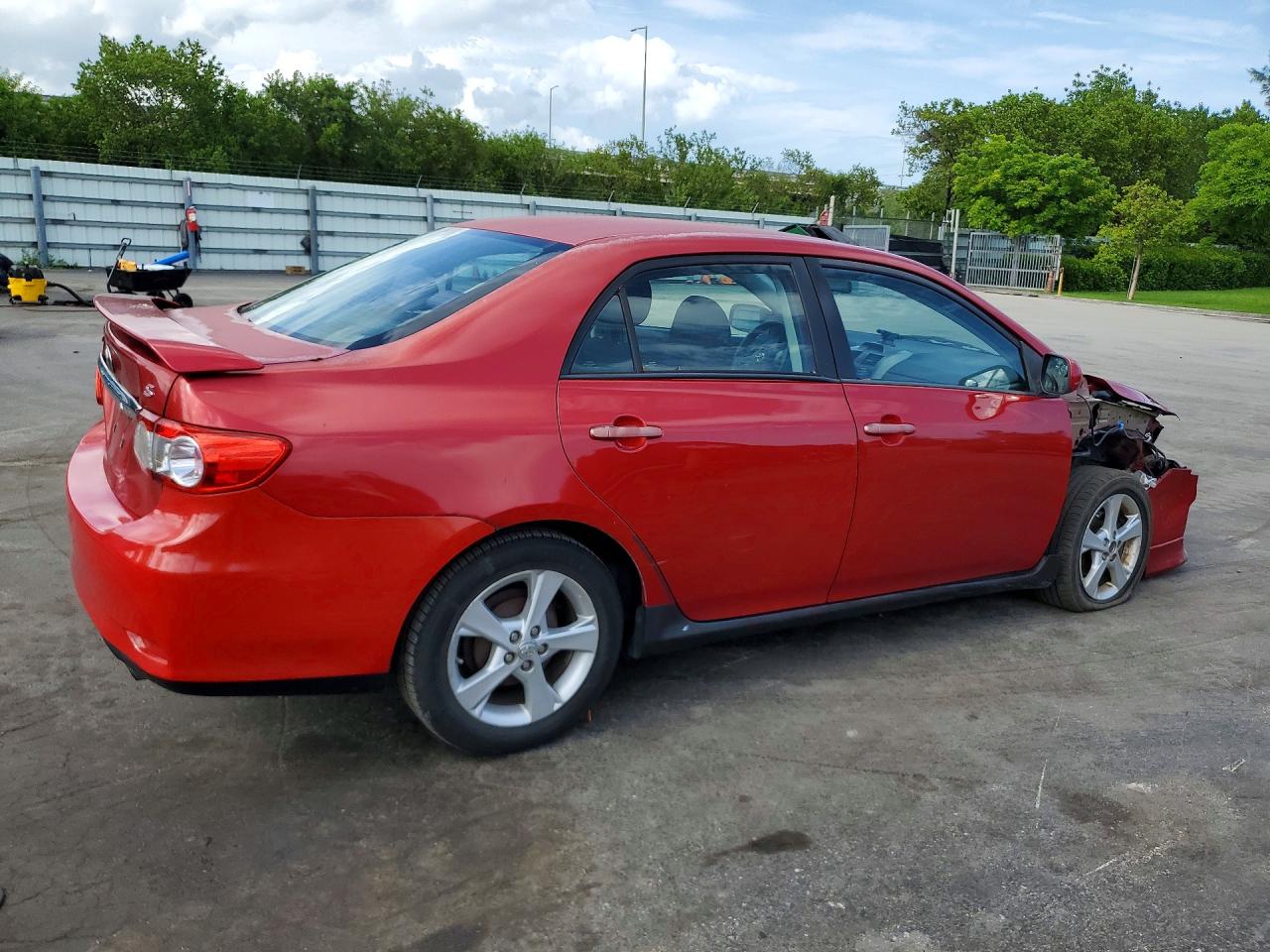 2012 Toyota Corolla S Red vin: 2T1BU4EE1CC784398