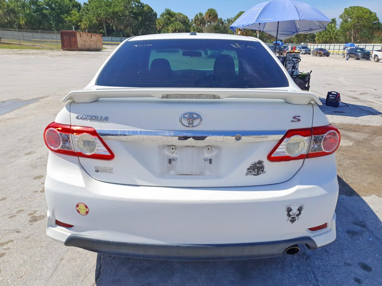 2012 Toyota Corolla S White vin: 2T1BU4EE1CC785003