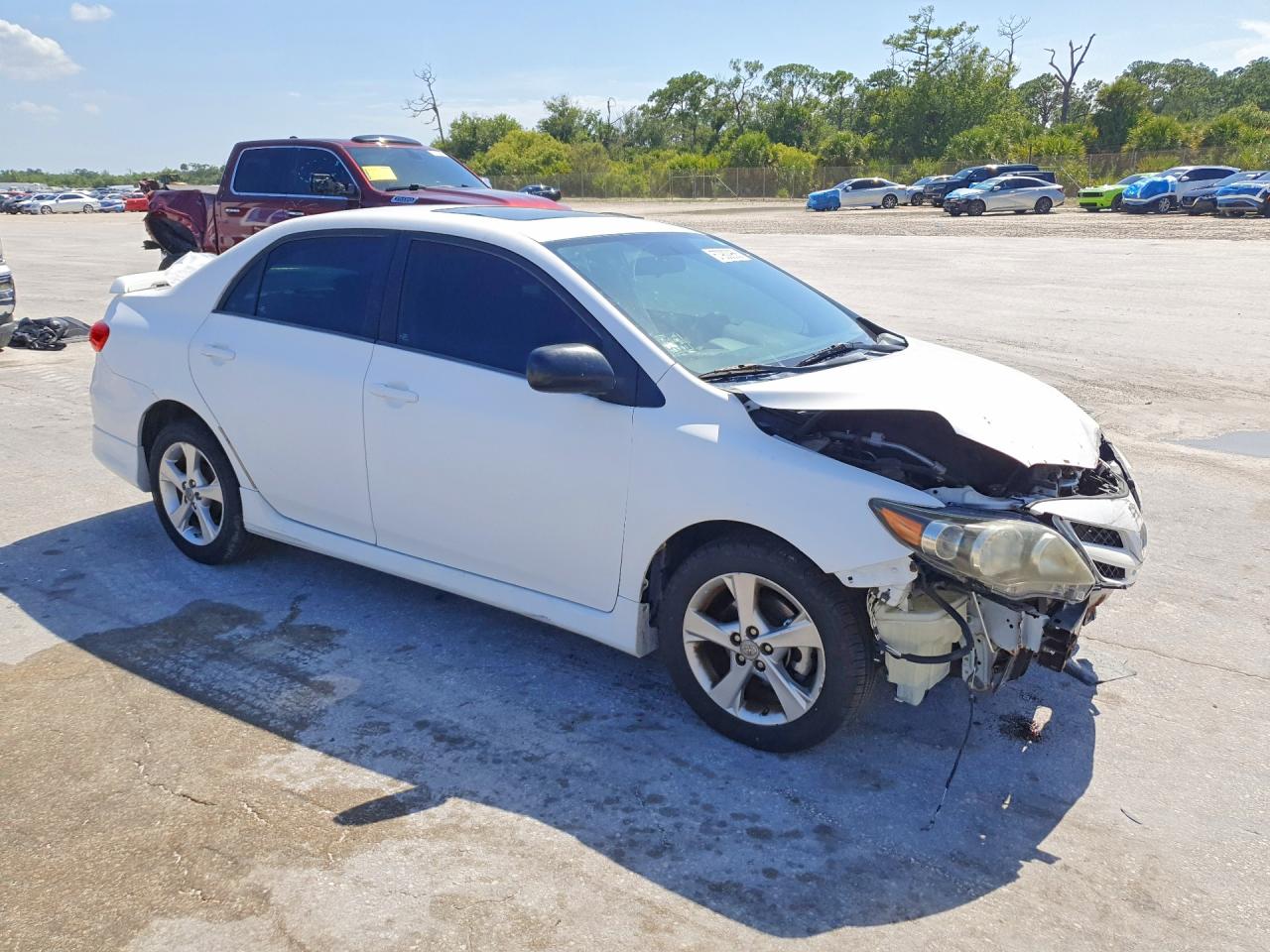 2012 Toyota Corolla S White vin: 2T1BU4EE1CC785003