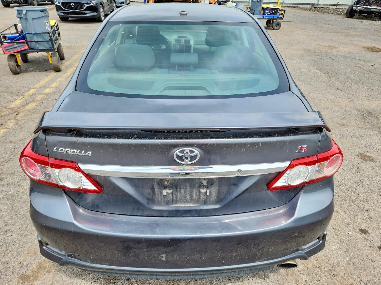 2012 Toyota Corolla S Gray vin: 2T1BU4EE1CC785857