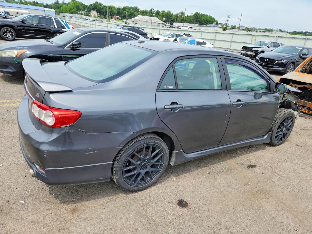 2012 Toyota Corolla S Gray vin: 2T1BU4EE1CC785857