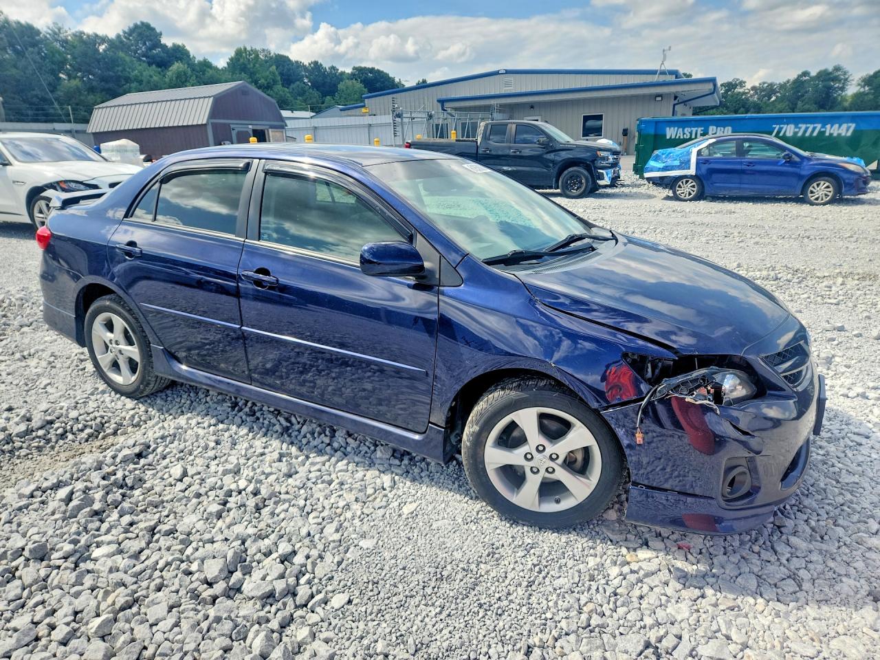 2012 Toyota Corolla S Blue vin: 2T1BU4EE1CC787057