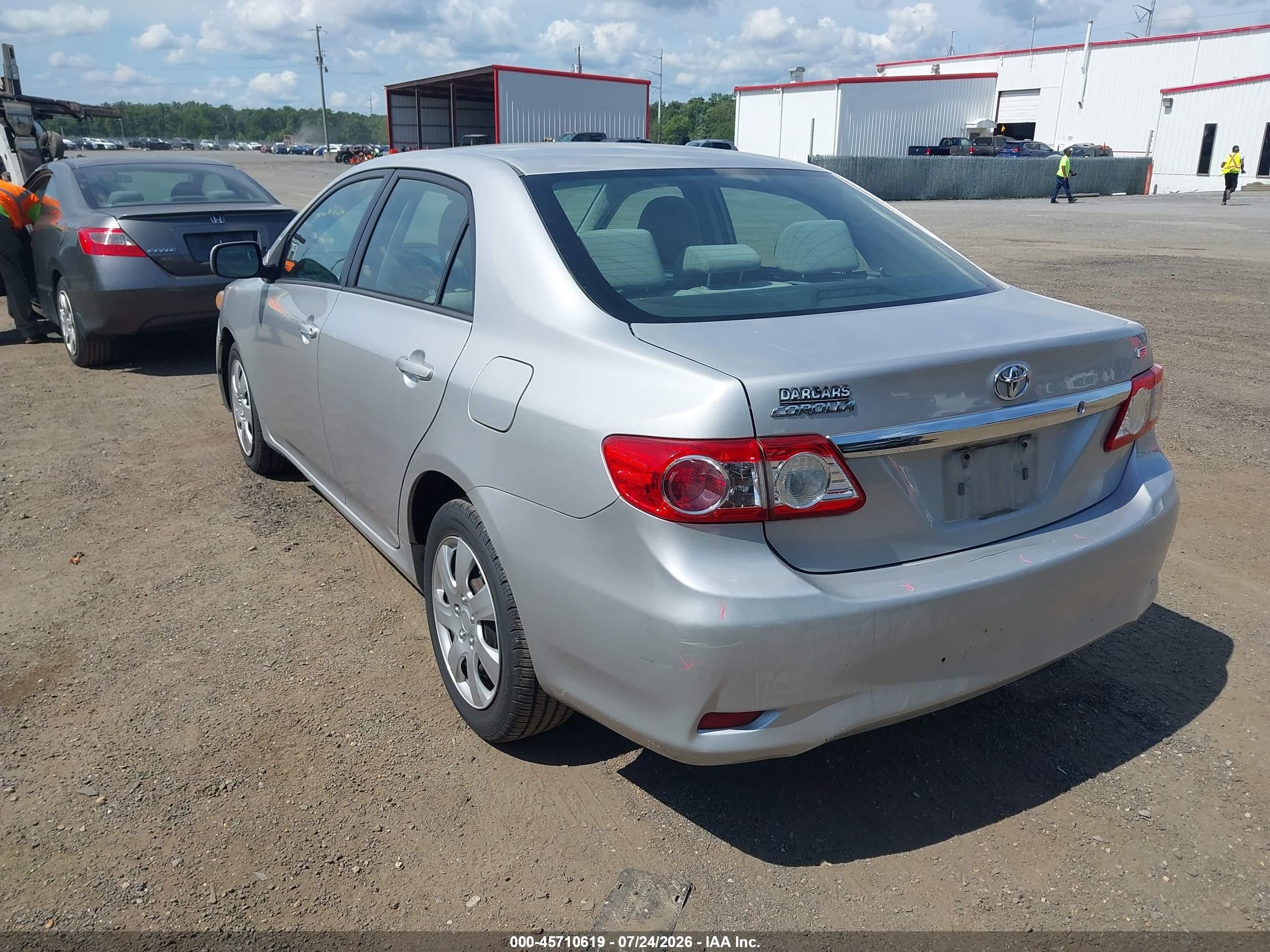 2012 Toyota Corolla Le Silver vin: 2T1BU4EE1CC796549
