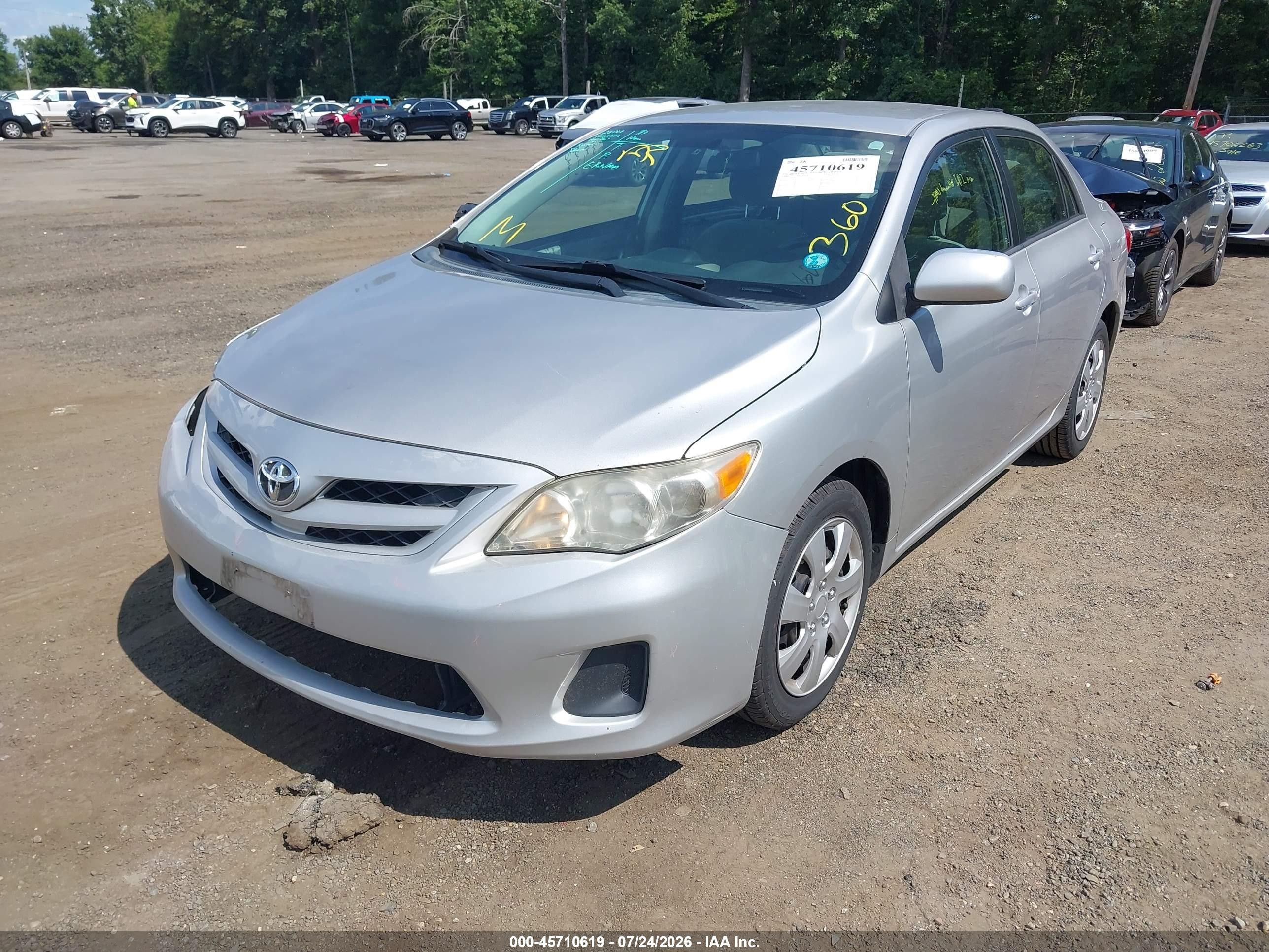 2012 Toyota Corolla Le Silver vin: 2T1BU4EE1CC796549