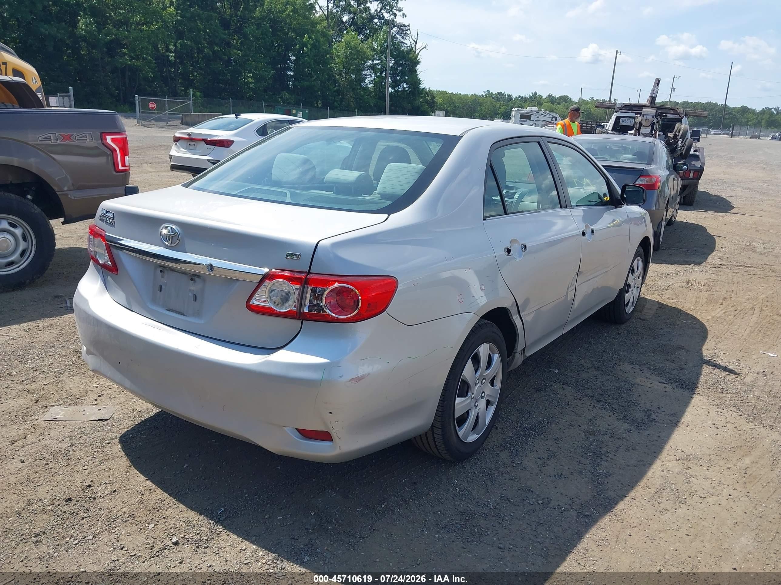 2012 Toyota Corolla Le Silver vin: 2T1BU4EE1CC796549