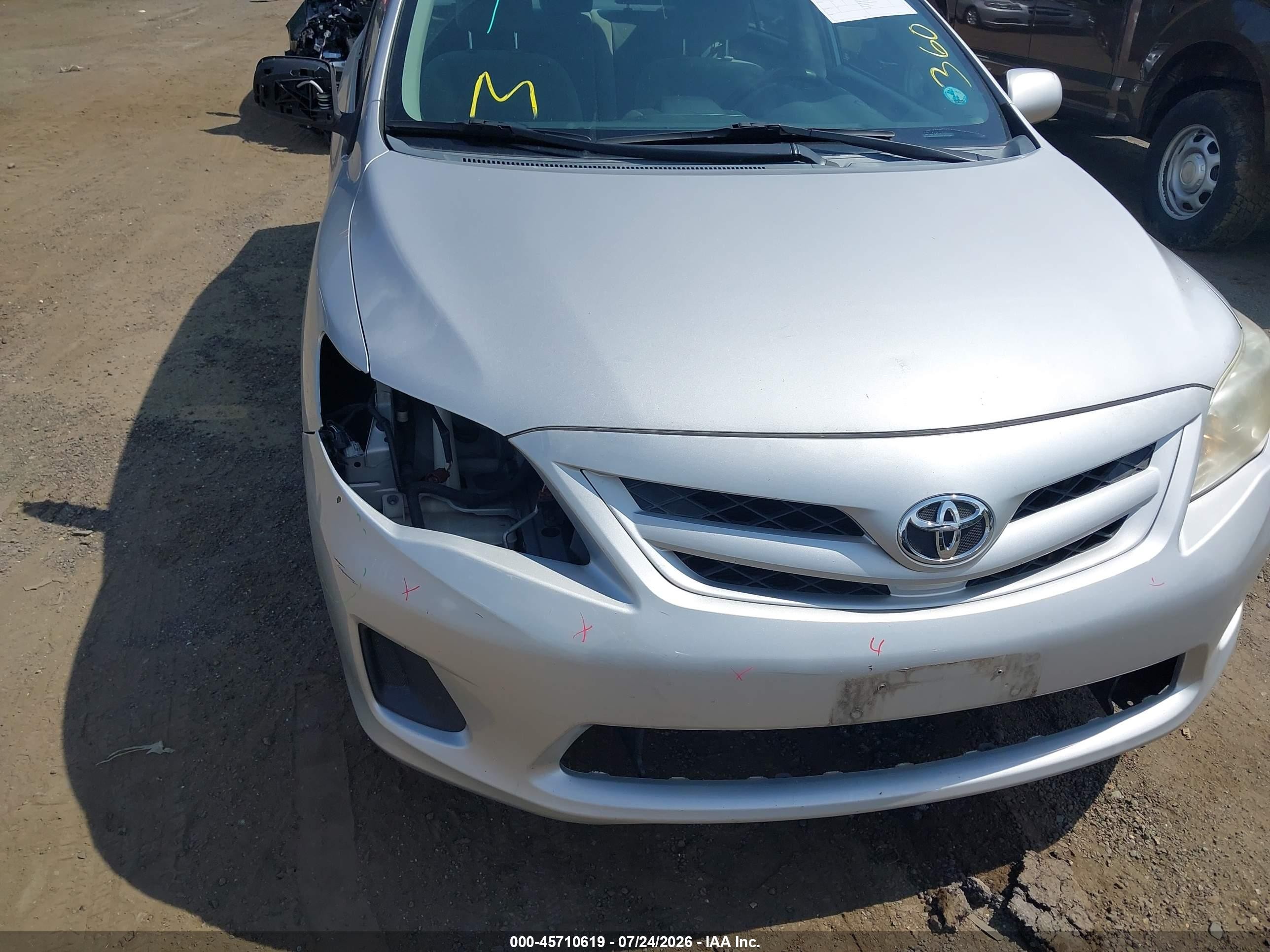 2012 Toyota Corolla Le Silver vin: 2T1BU4EE1CC796549