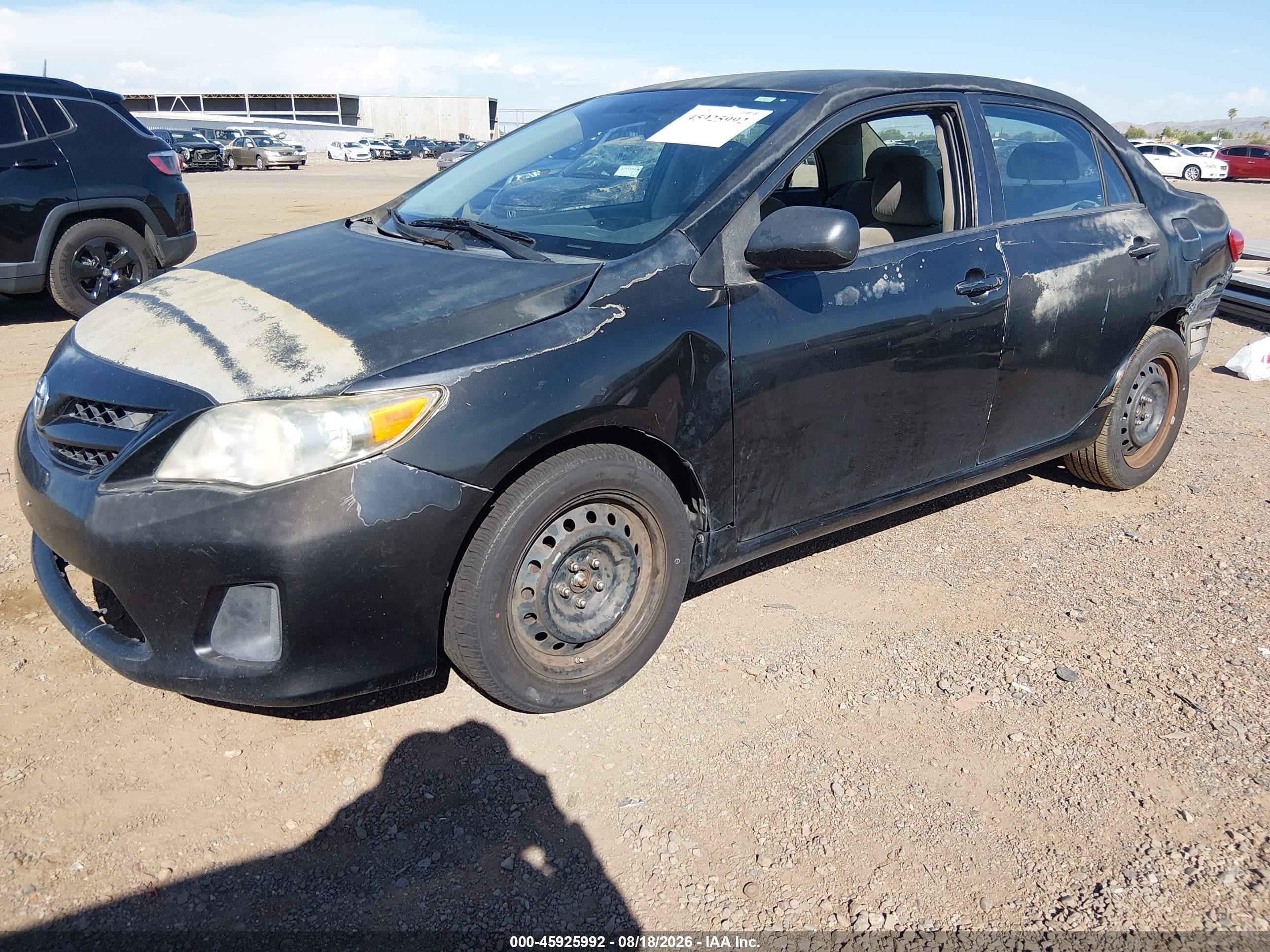 2012 Toyota Corolla Le Black vin: 2T1BU4EE1CC813253