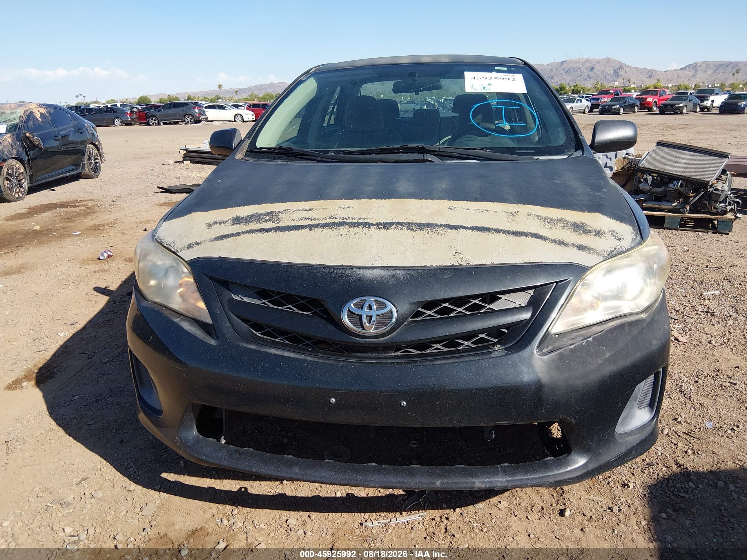 2012 Toyota Corolla Le Black vin: 2T1BU4EE1CC813253