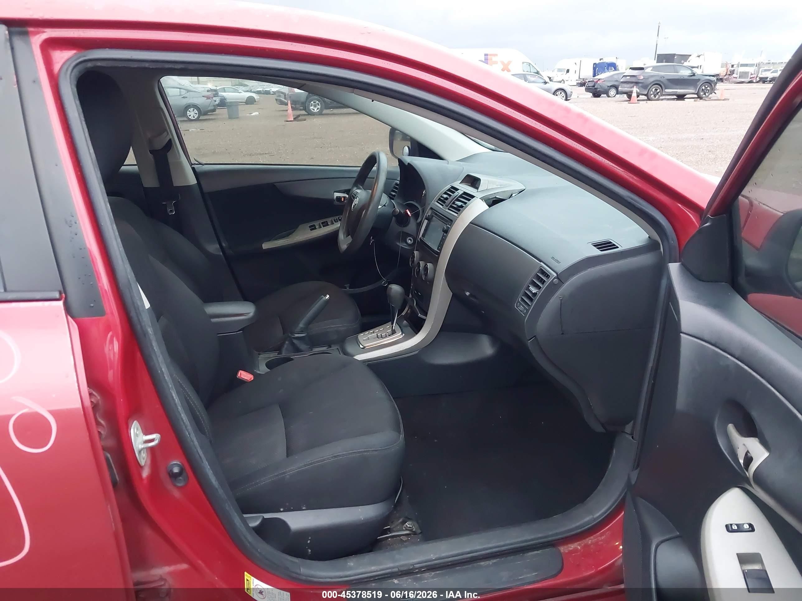 2012 Toyota Corolla S Red vin: 2T1BU4EE1CC813530